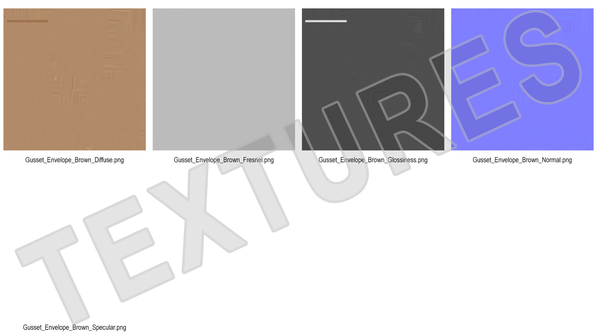 Gusset Envelope Craft Paper Rigged 3D model