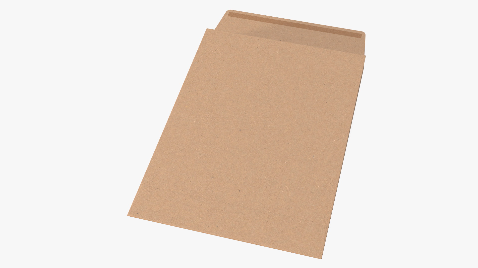 Gusset Envelope Craft Paper Rigged 3D model