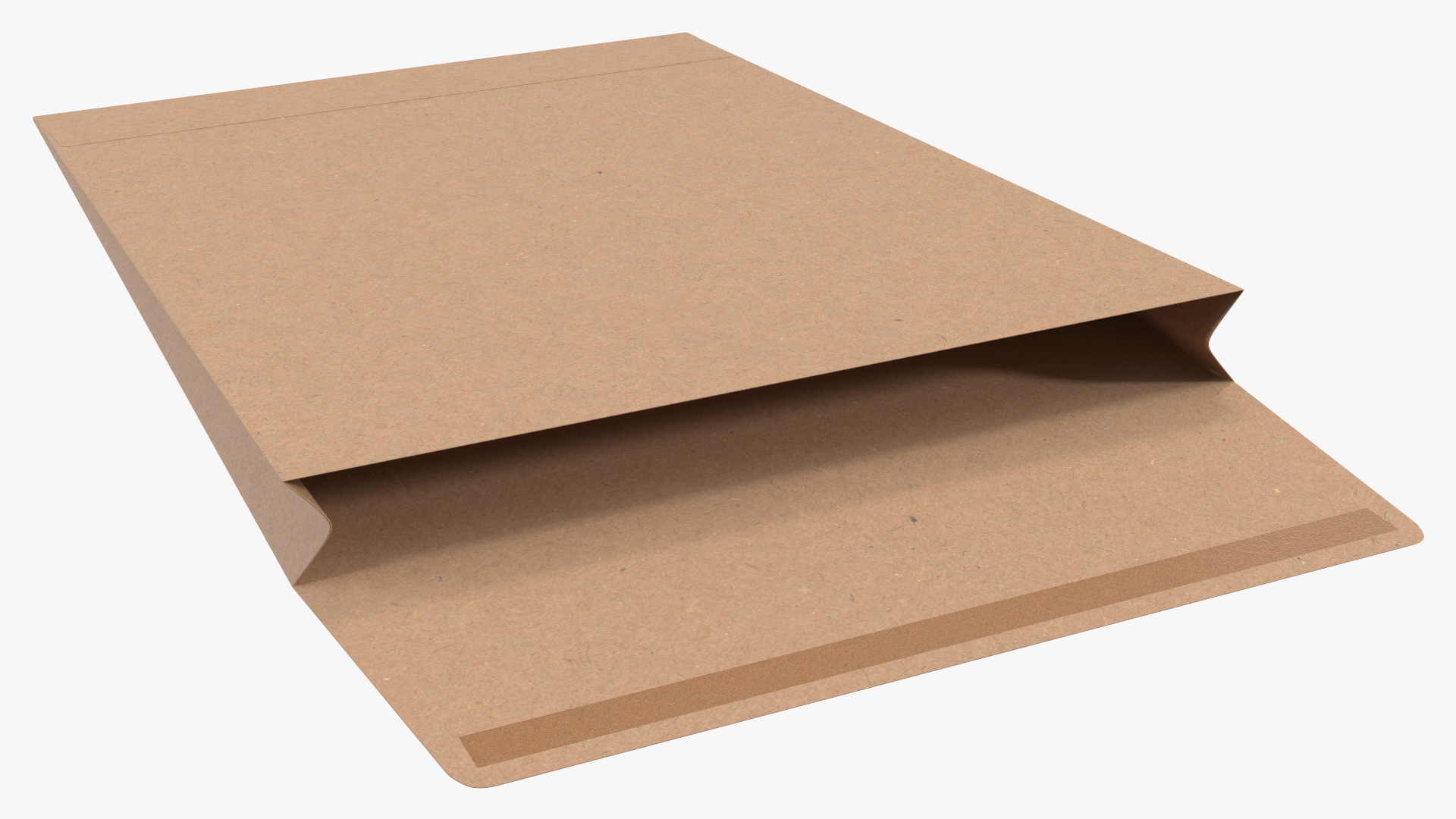 Gusset Envelope Craft Paper Rigged 3D model