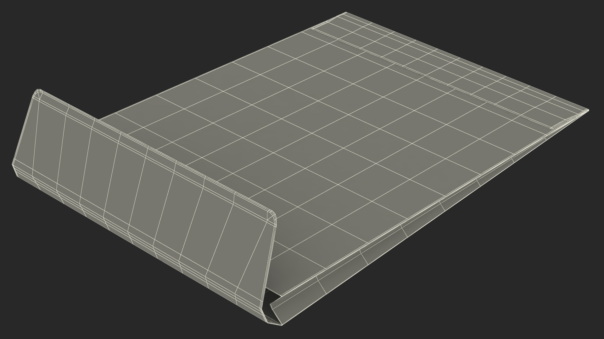 Gusset Envelope Craft Paper Rigged 3D model