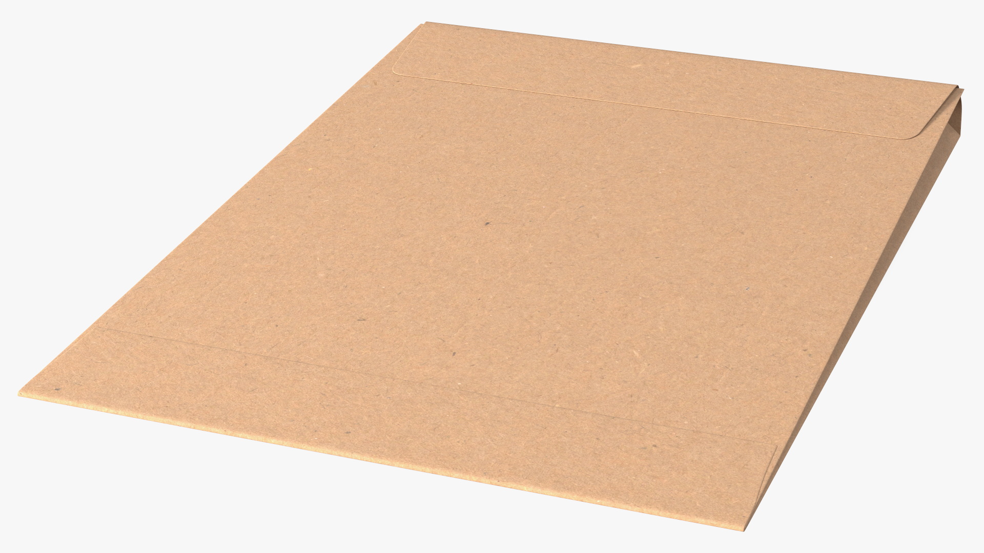 Gusset Envelope Craft Paper Rigged 3D model