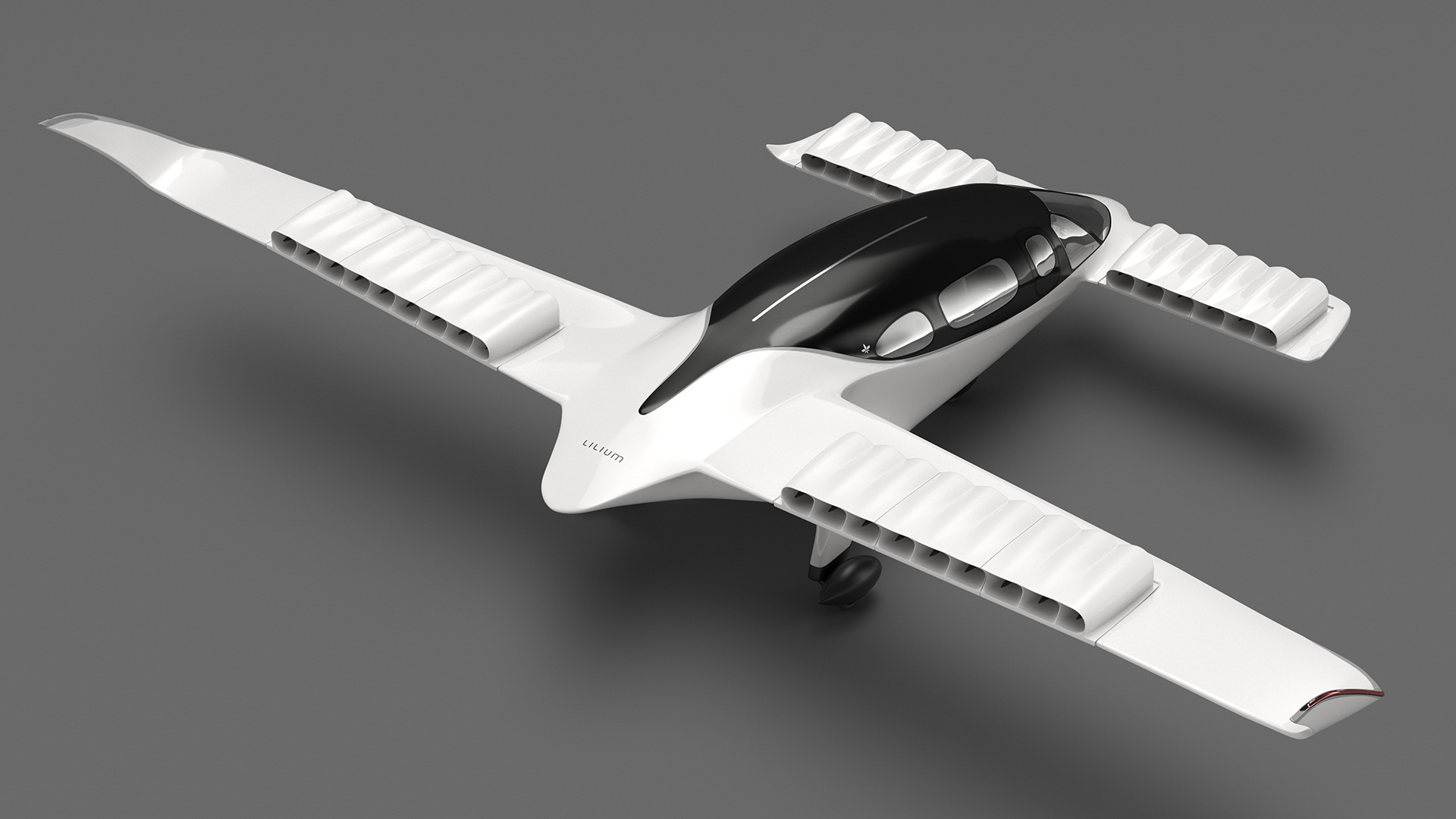 3D model Lilium Jet Phoenix White Rigged for Cinema 4D