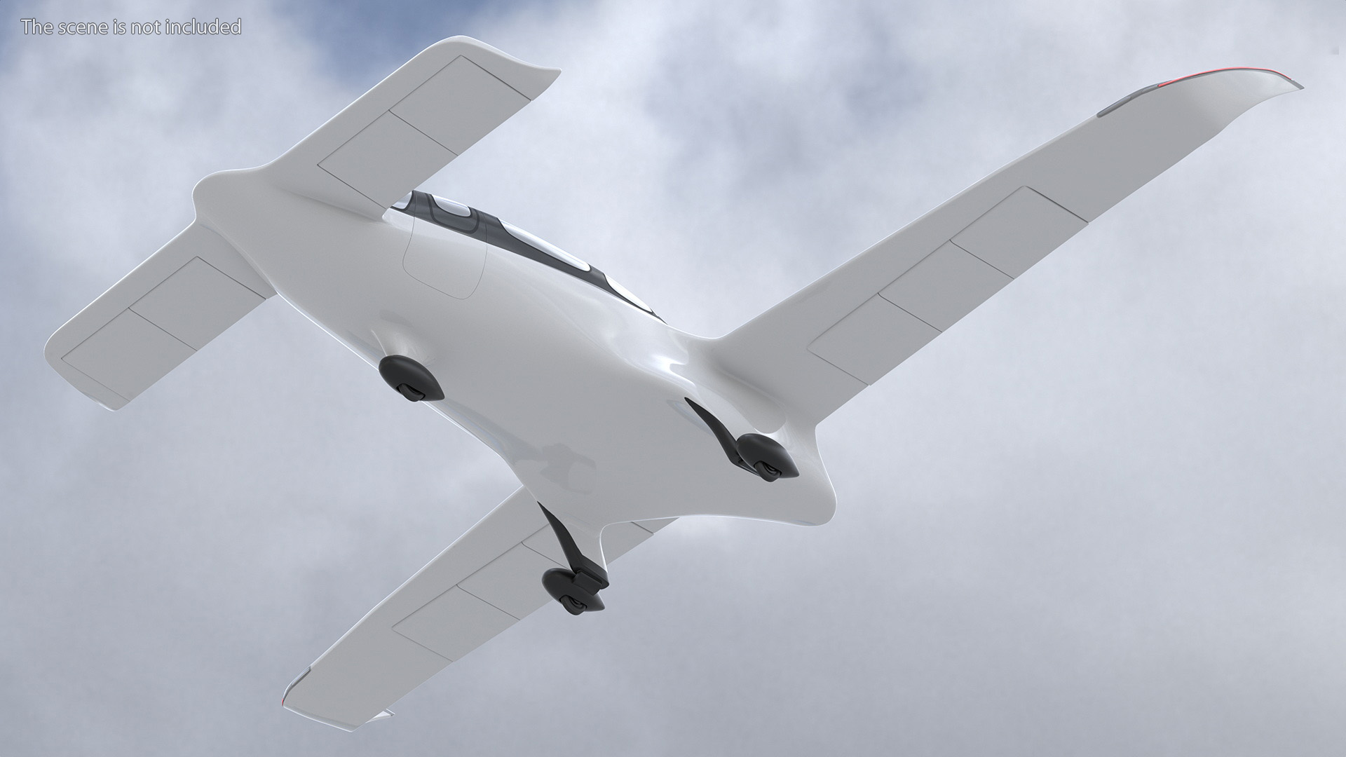 3D model Lilium Jet Phoenix White Rigged for Cinema 4D