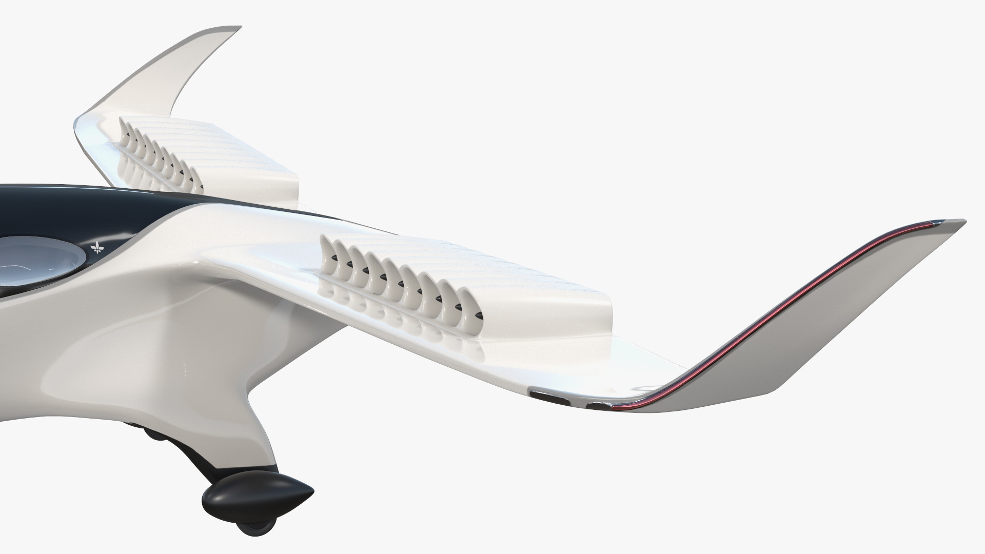 3D model Lilium Jet Phoenix White Rigged for Cinema 4D