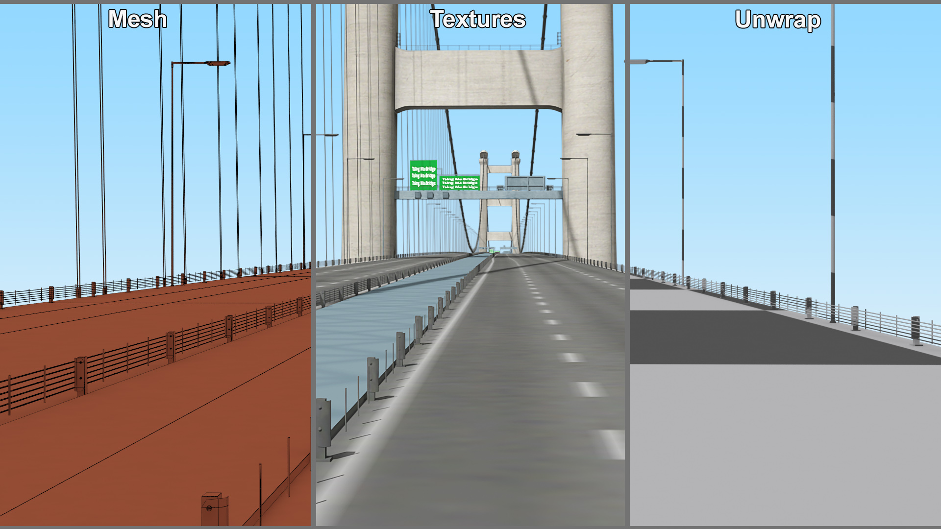 3D Suspension Tsing Ma Bridge