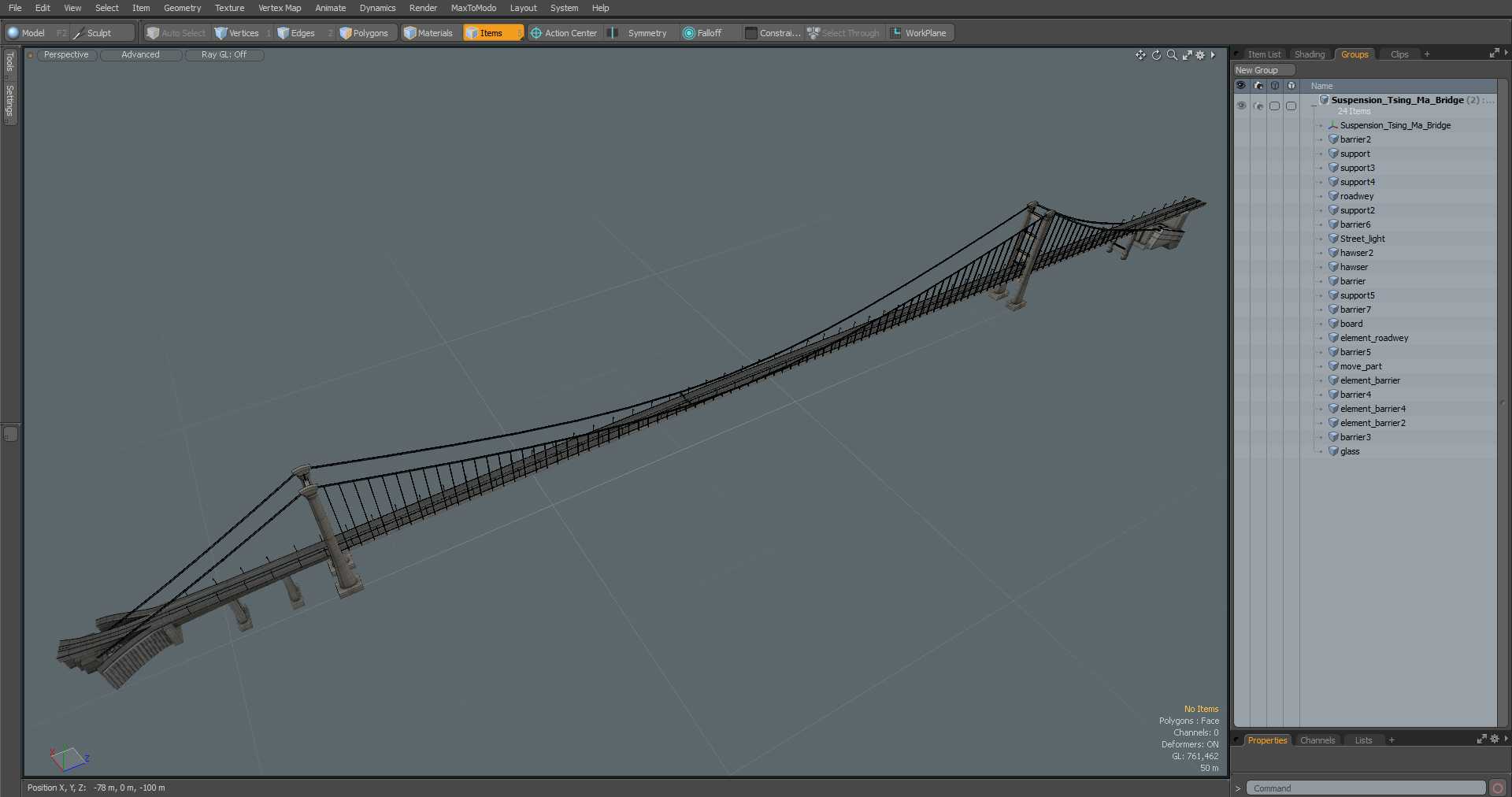 3D Suspension Tsing Ma Bridge