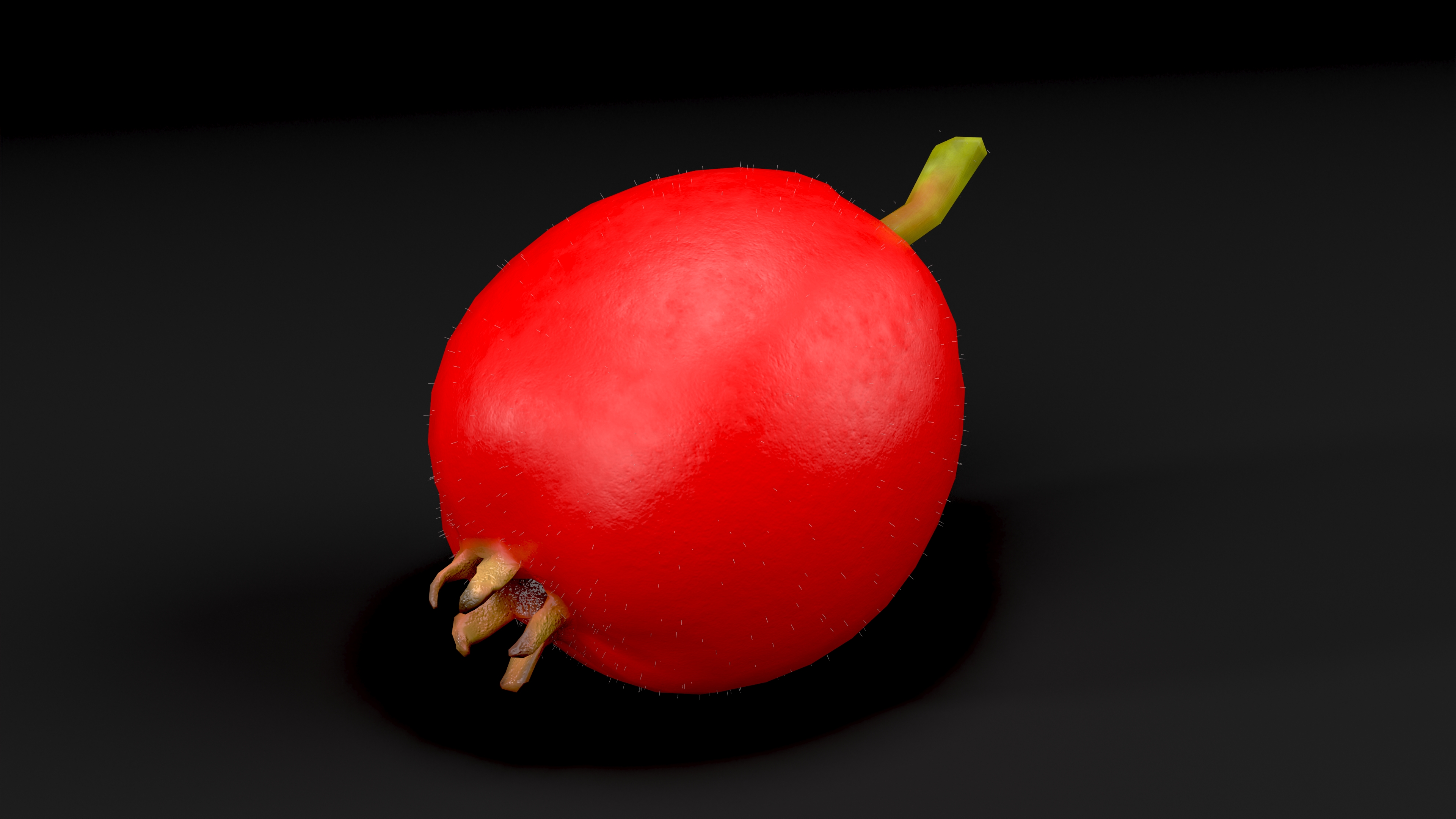 3D Hawthorn Berry Fur model