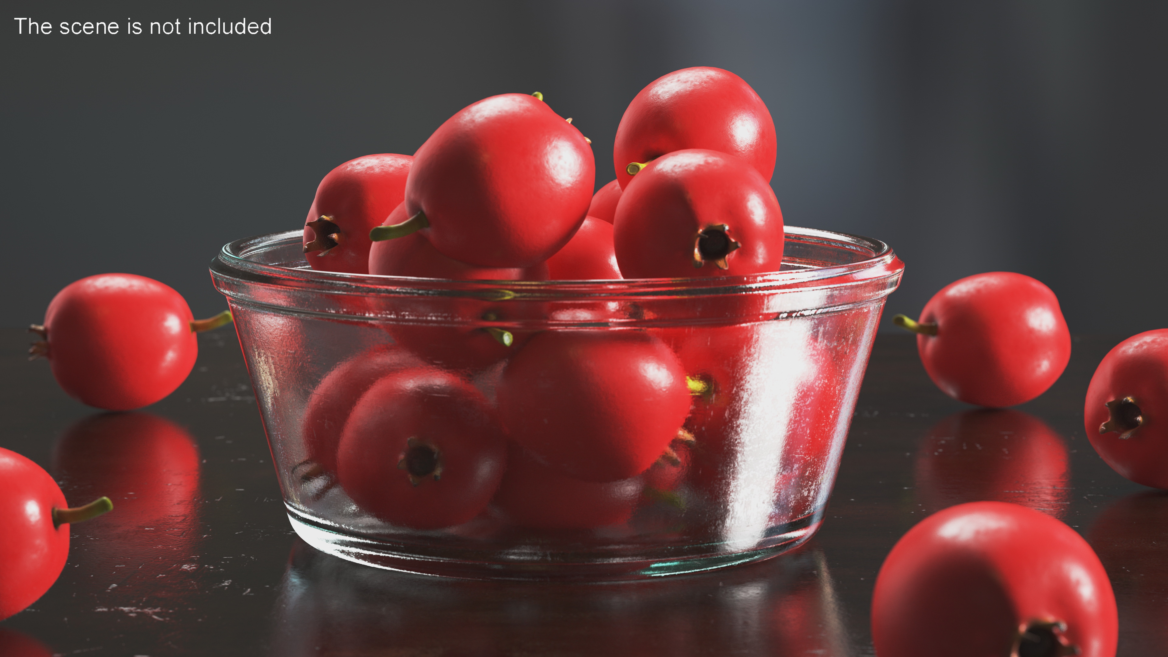 3D Hawthorn Berry Fur model
