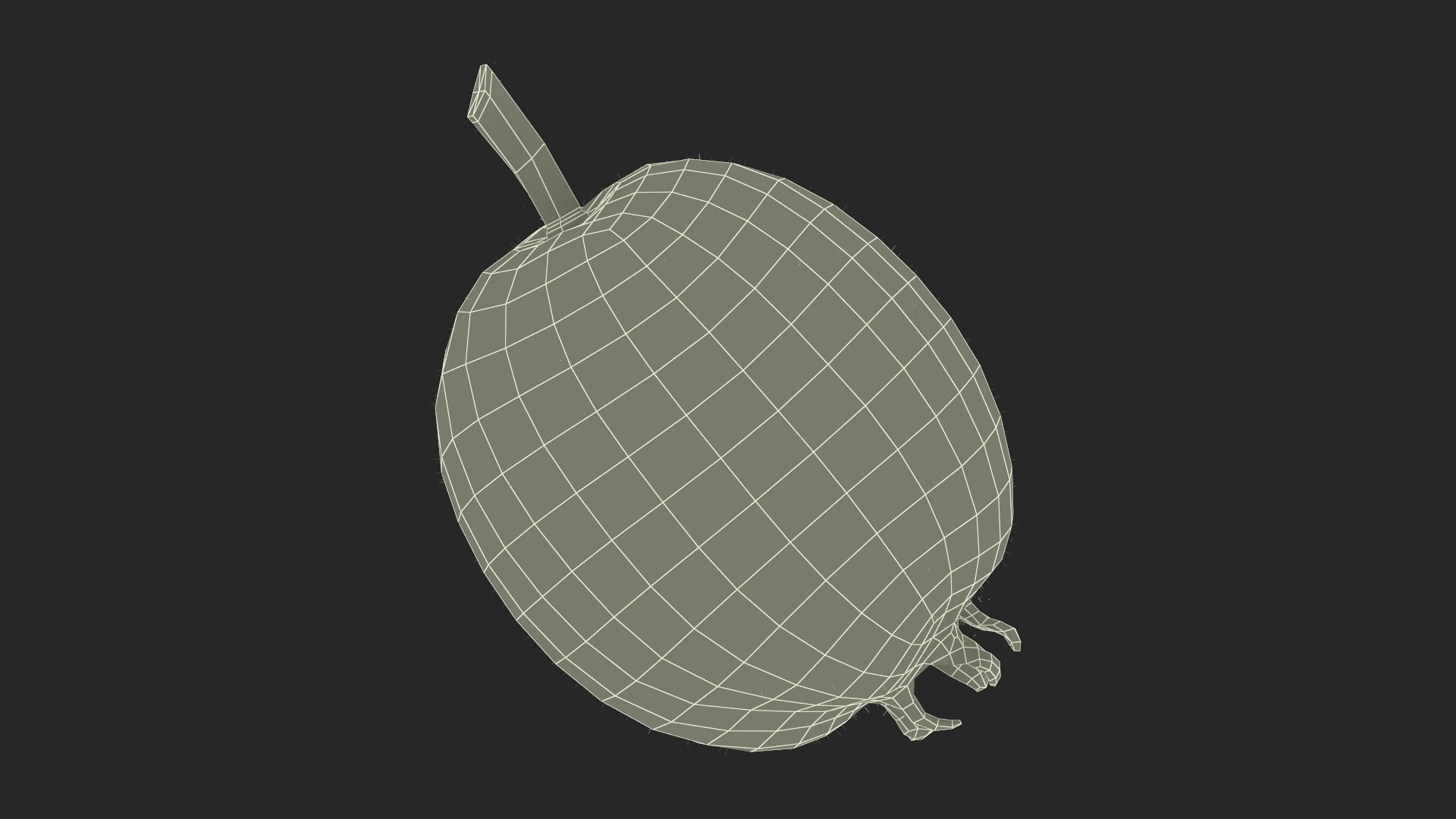 3D Hawthorn Berry Fur model
