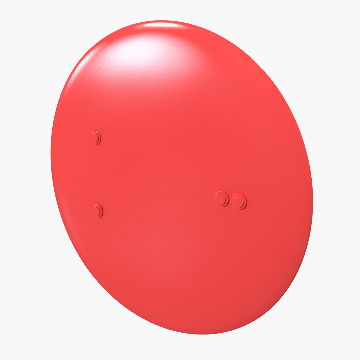 Police Round Anti Riot Shield 3D model