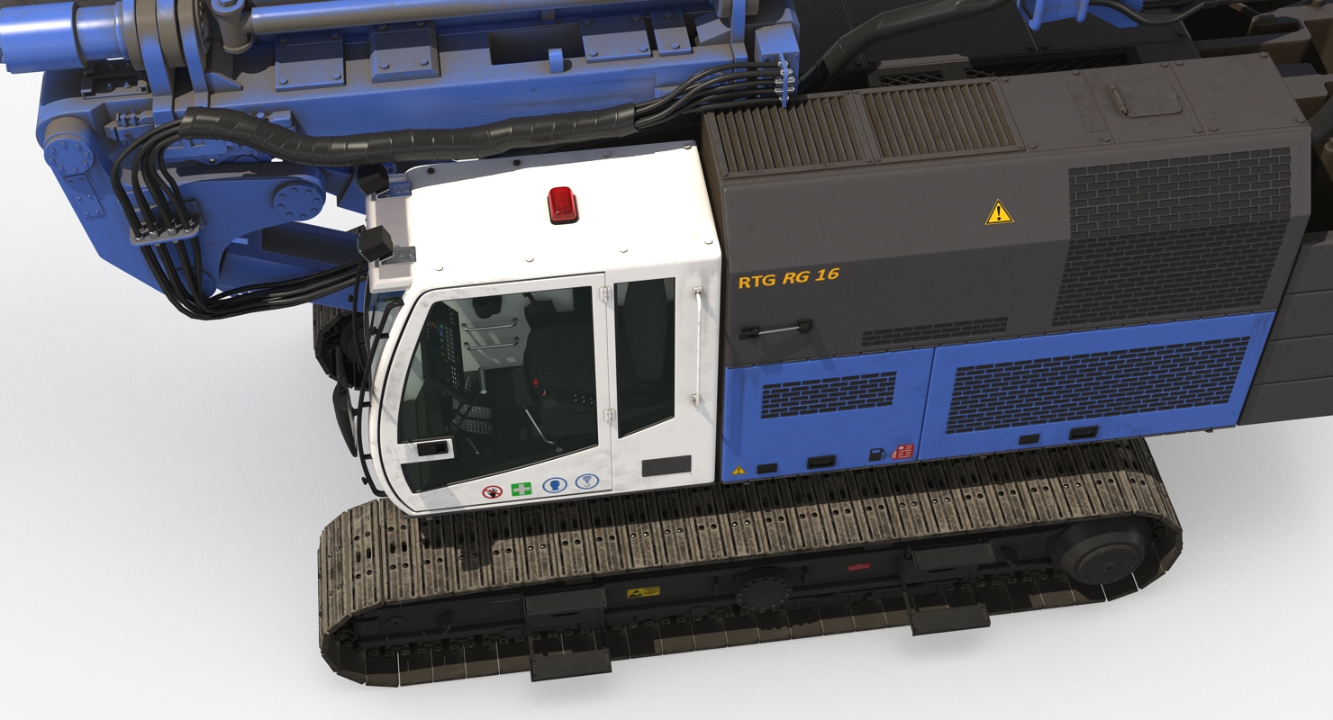 3D model Spiral Drilling Machine Folded