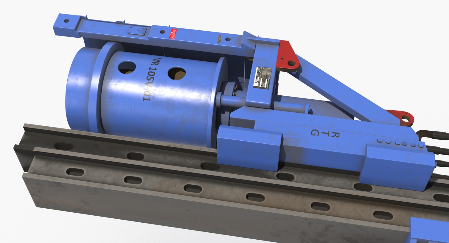 3D model Spiral Drilling Machine Folded