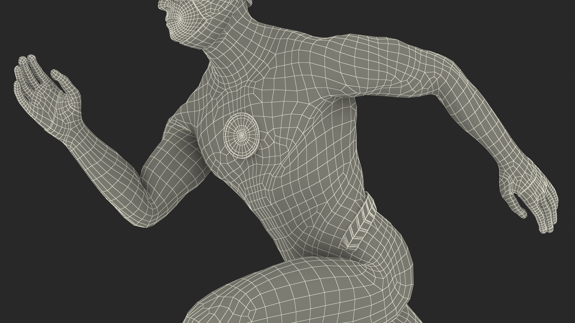 3D model Unknown Superhero Running Pose