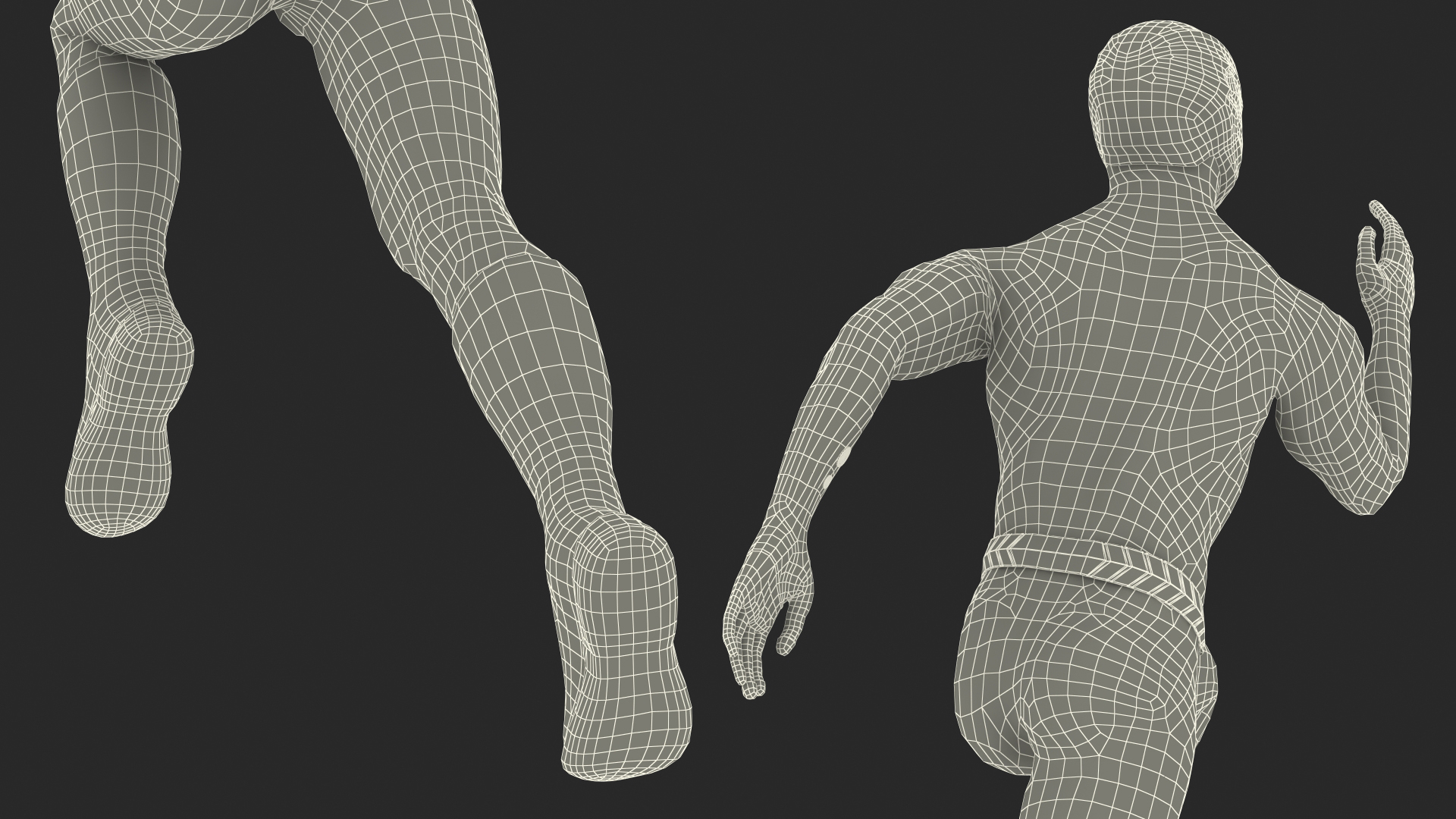 3D model Unknown Superhero Running Pose