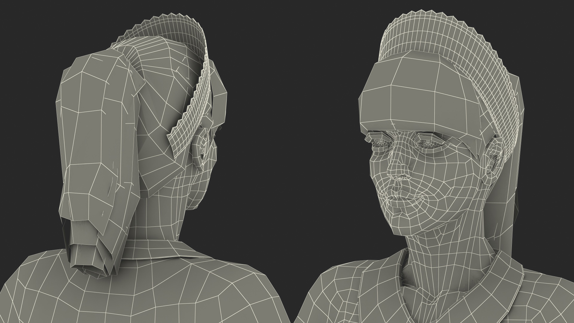 Housekeeping Maid T Pose 3D model