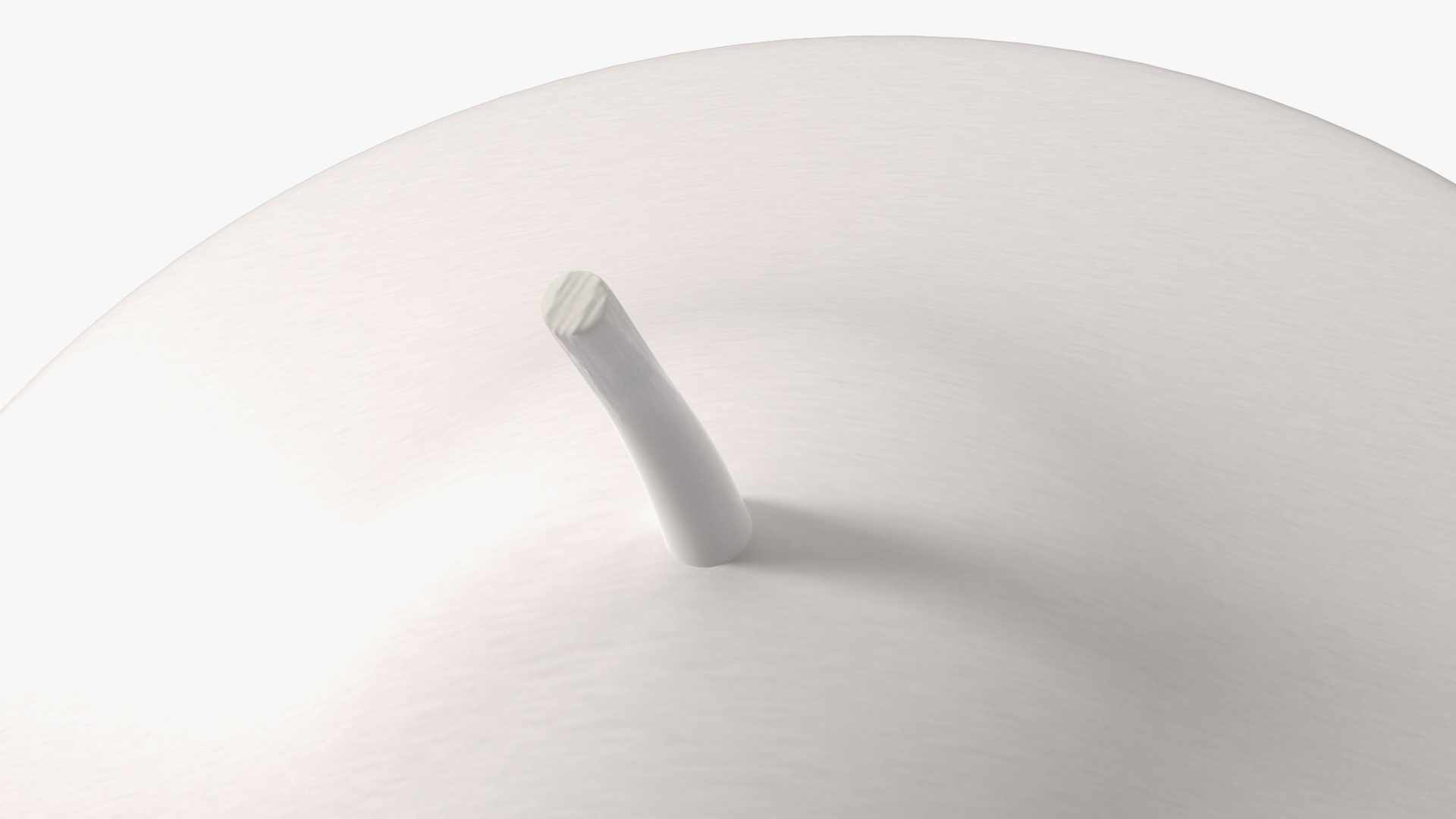 3D Wide Dome Top Pillar Candle White model