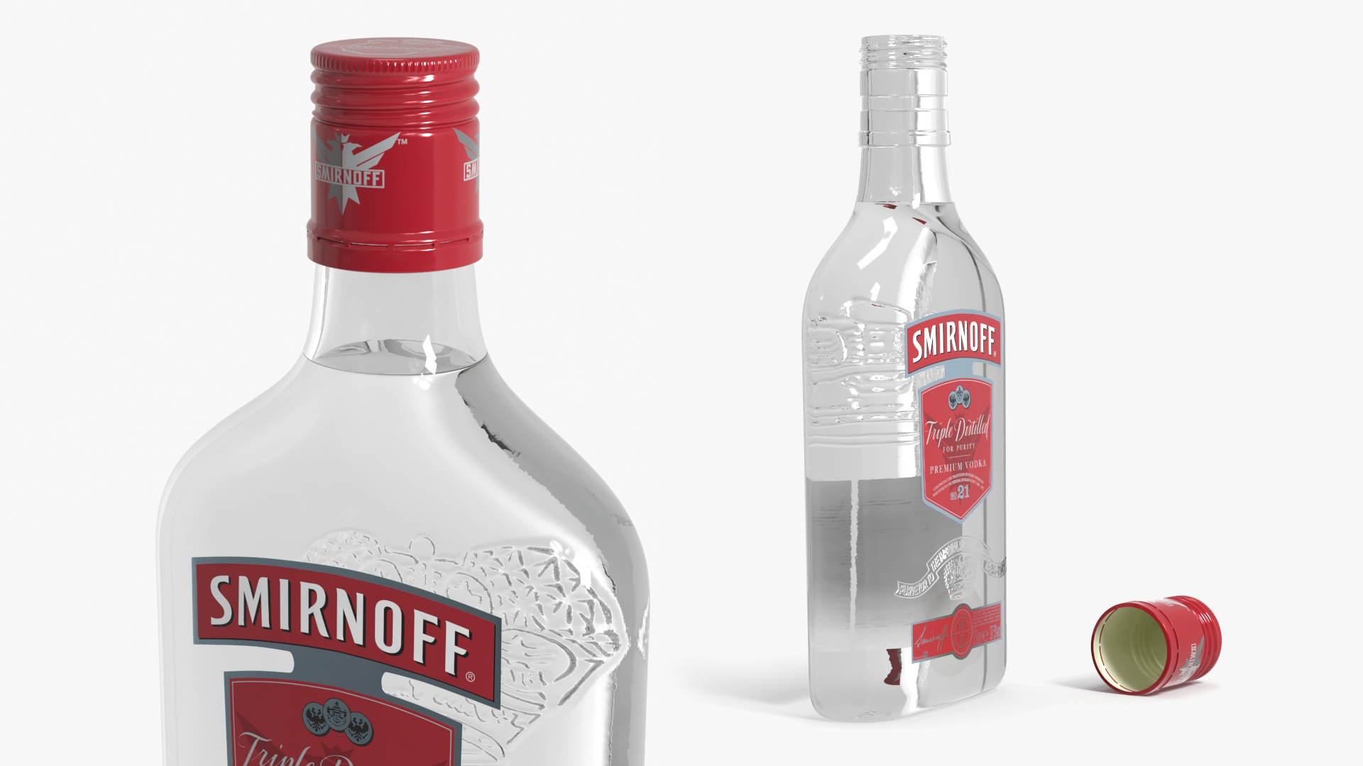 Smirnoff No21 Vodka Bottle Flat 350ml - view 5