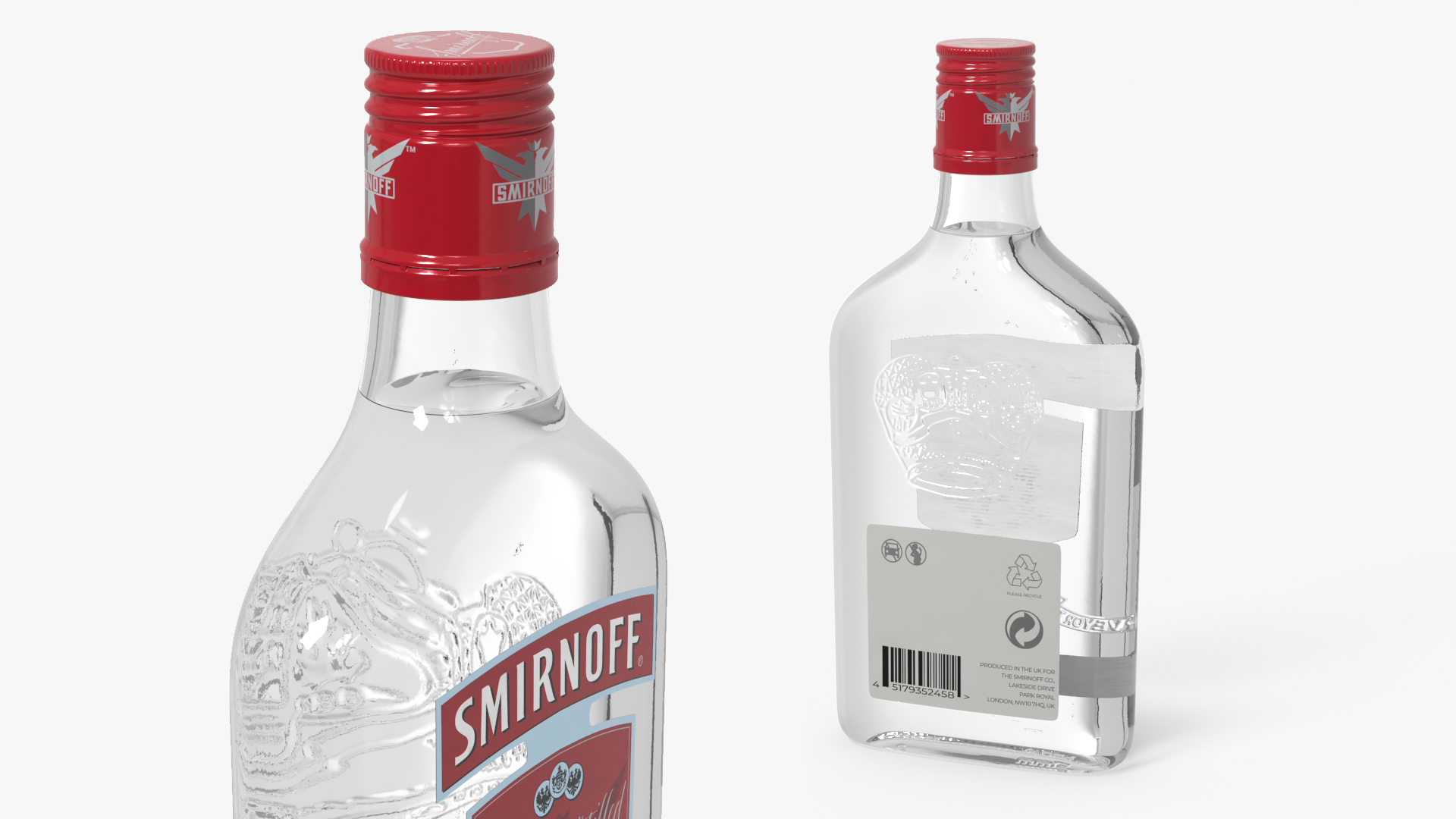 Smirnoff No21 Vodka Bottle Flat 350ml - view 3