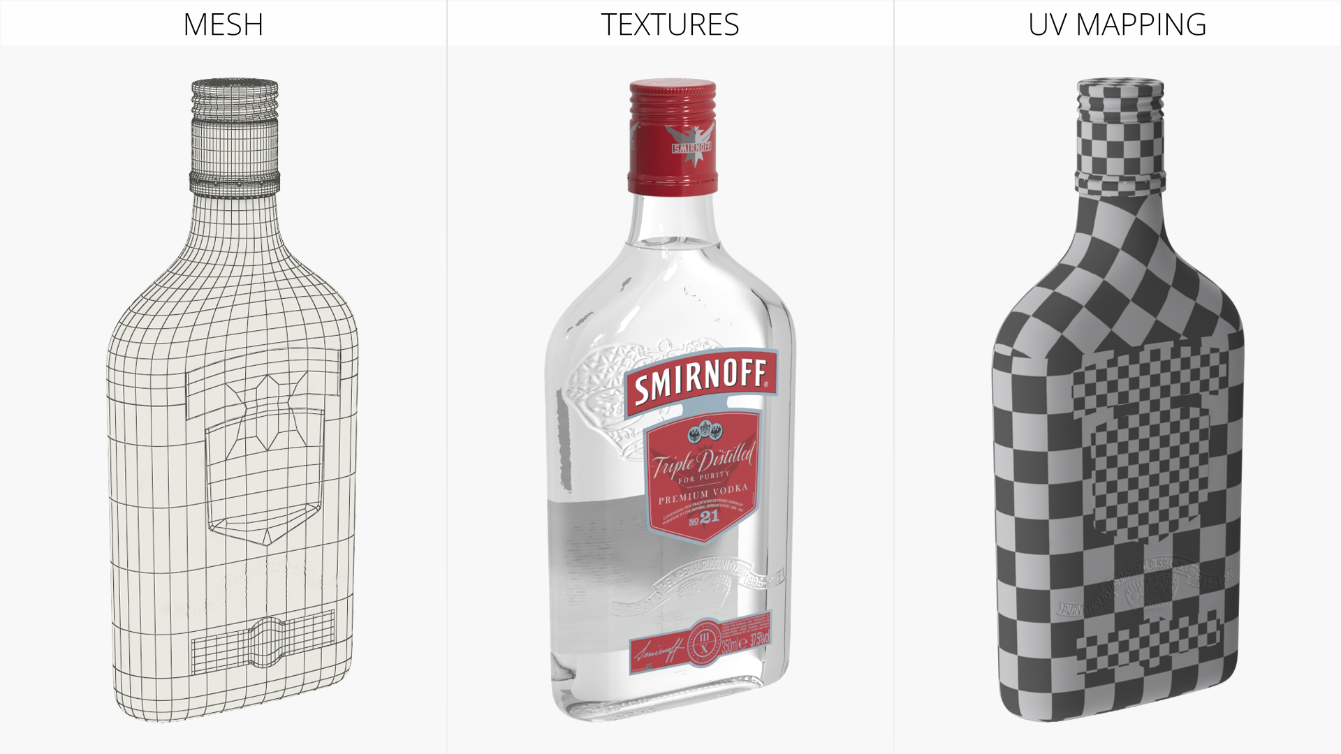 Smirnoff No21 Vodka Bottle Flat 350ml - view 6