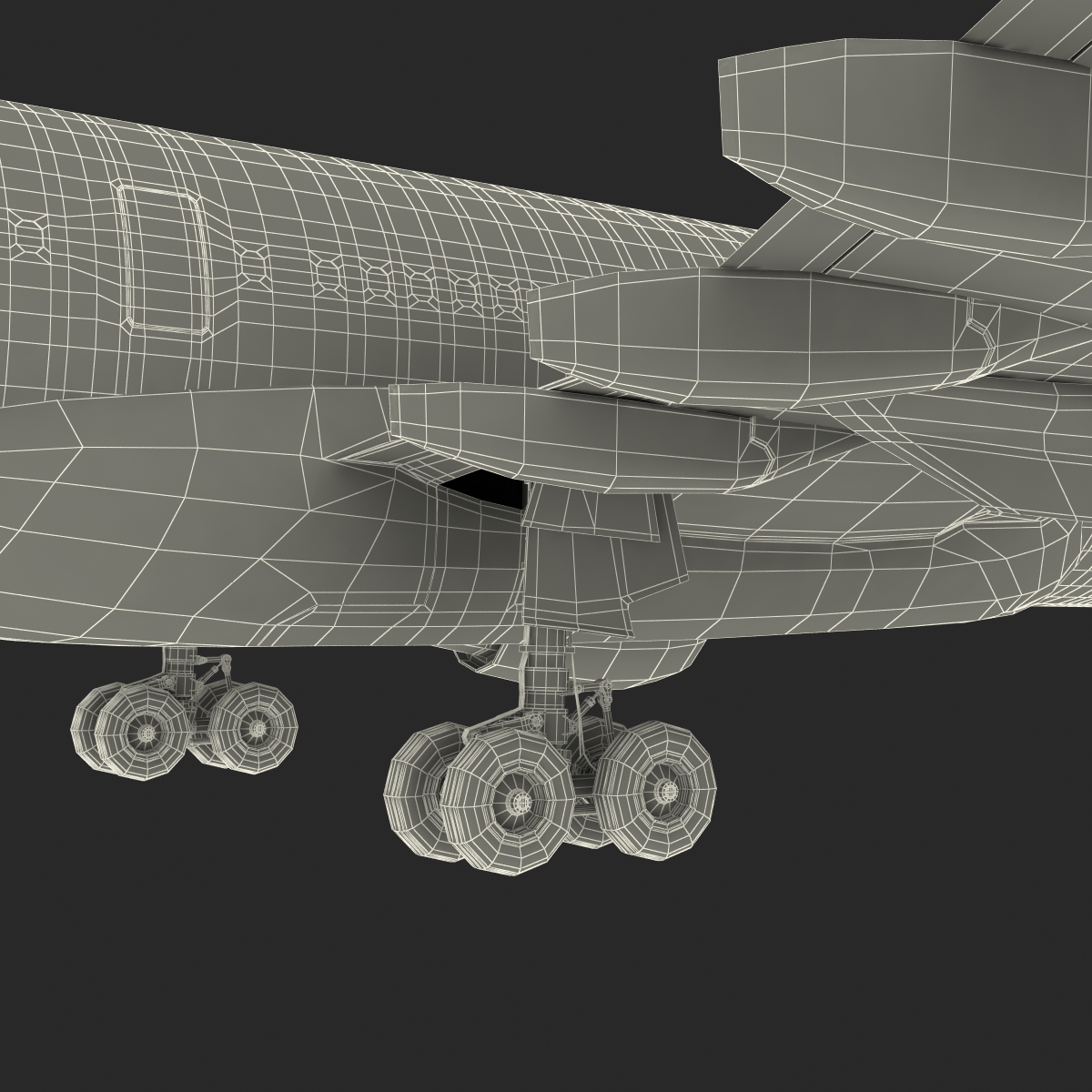 Airbus A330 P2F Lufthansa Rigged 3D