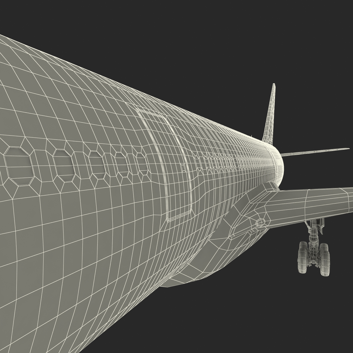 Airbus A330 P2F Lufthansa Rigged 3D