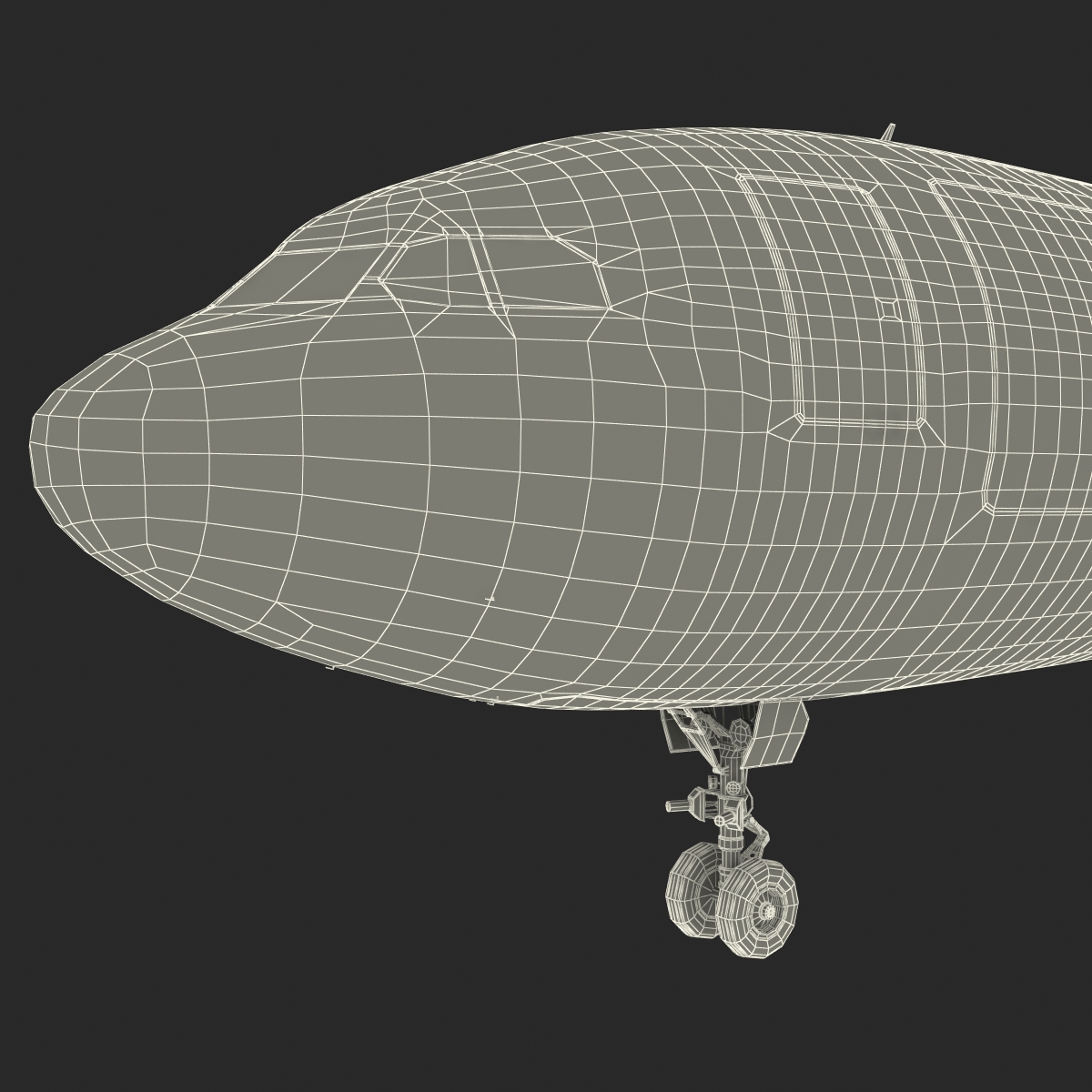 Airbus A330 P2F Lufthansa Rigged 3D