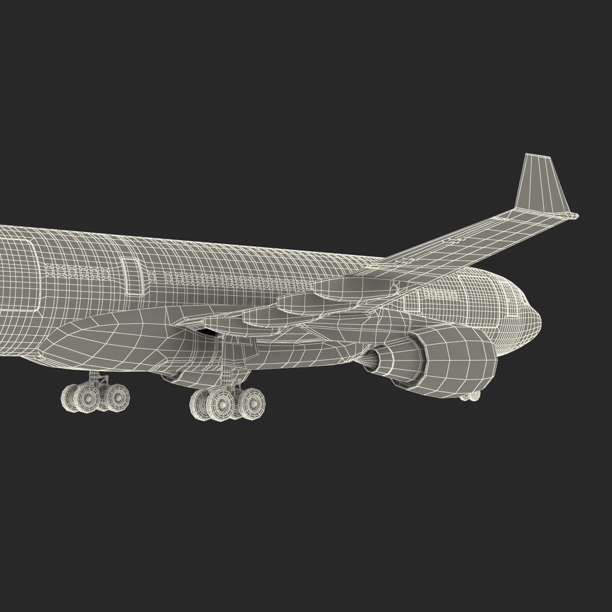 Airbus A330 P2F Lufthansa Rigged 3D