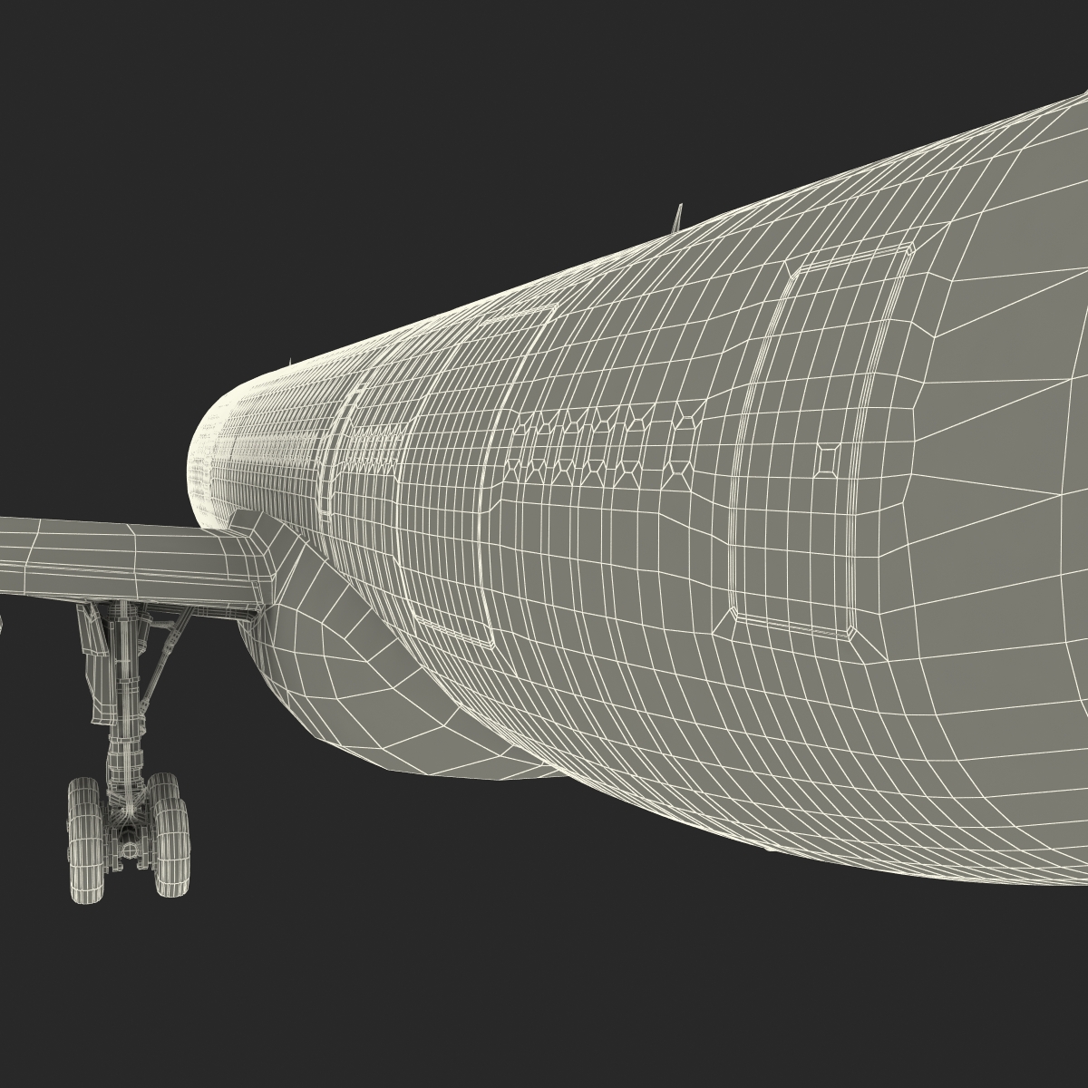 Airbus A330 P2F Lufthansa Rigged 3D