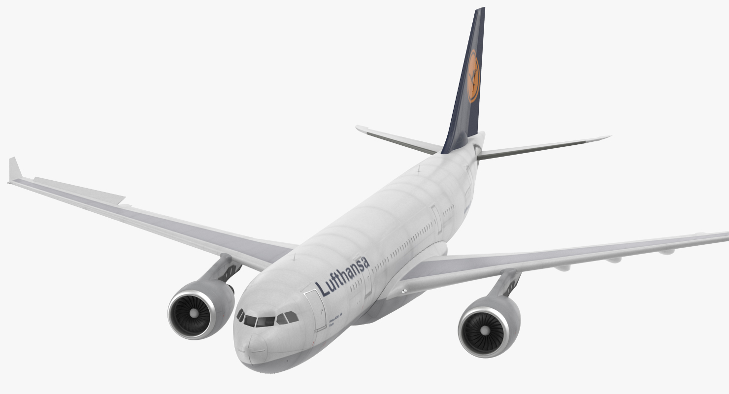 Airbus A330 P2F Lufthansa Rigged 3D