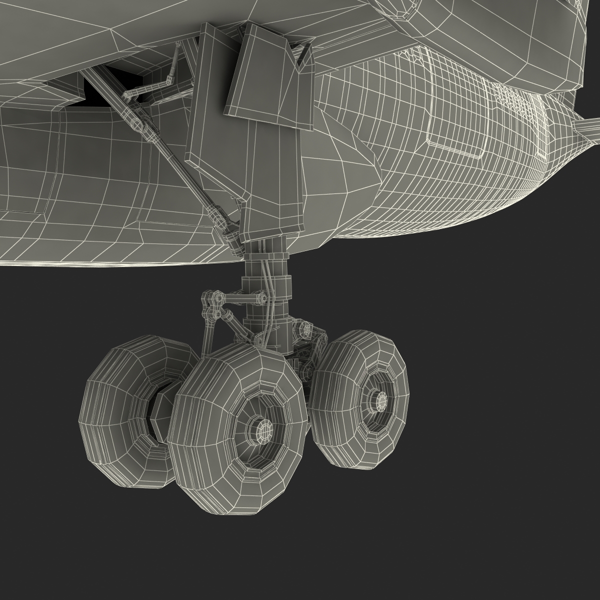 Airbus A330 P2F Lufthansa Rigged 3D