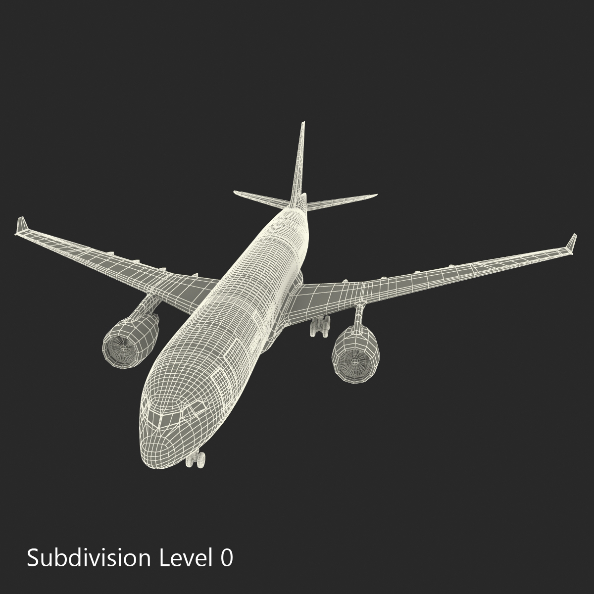 Airbus A330 P2F Lufthansa Rigged 3D