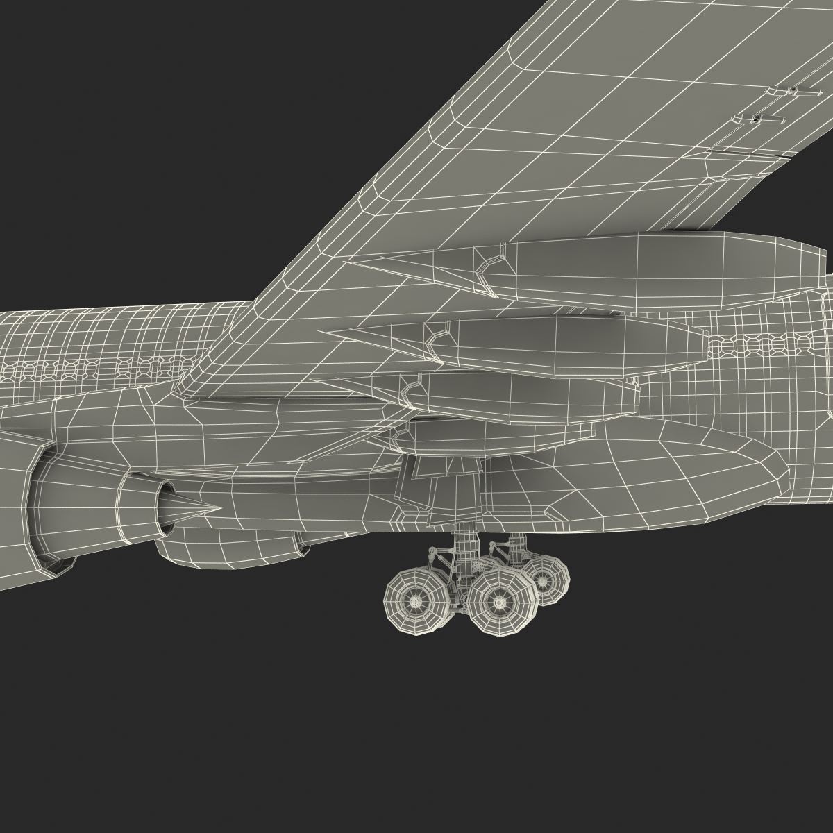 Airbus A330 P2F Lufthansa Rigged 3D