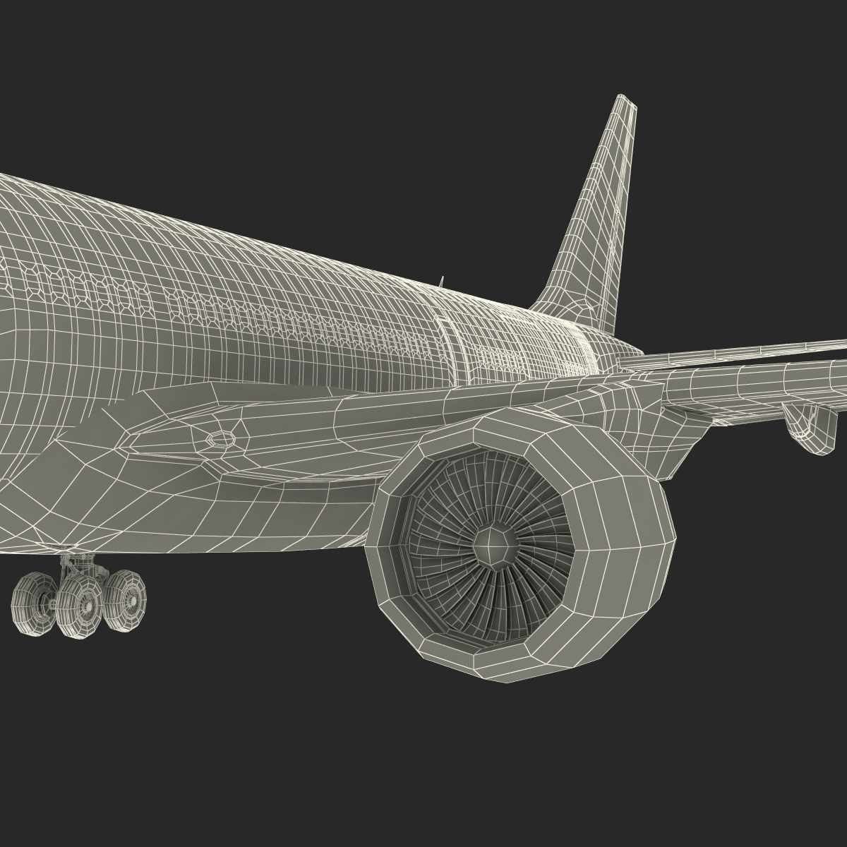 Airbus A330 P2F Lufthansa Rigged 3D