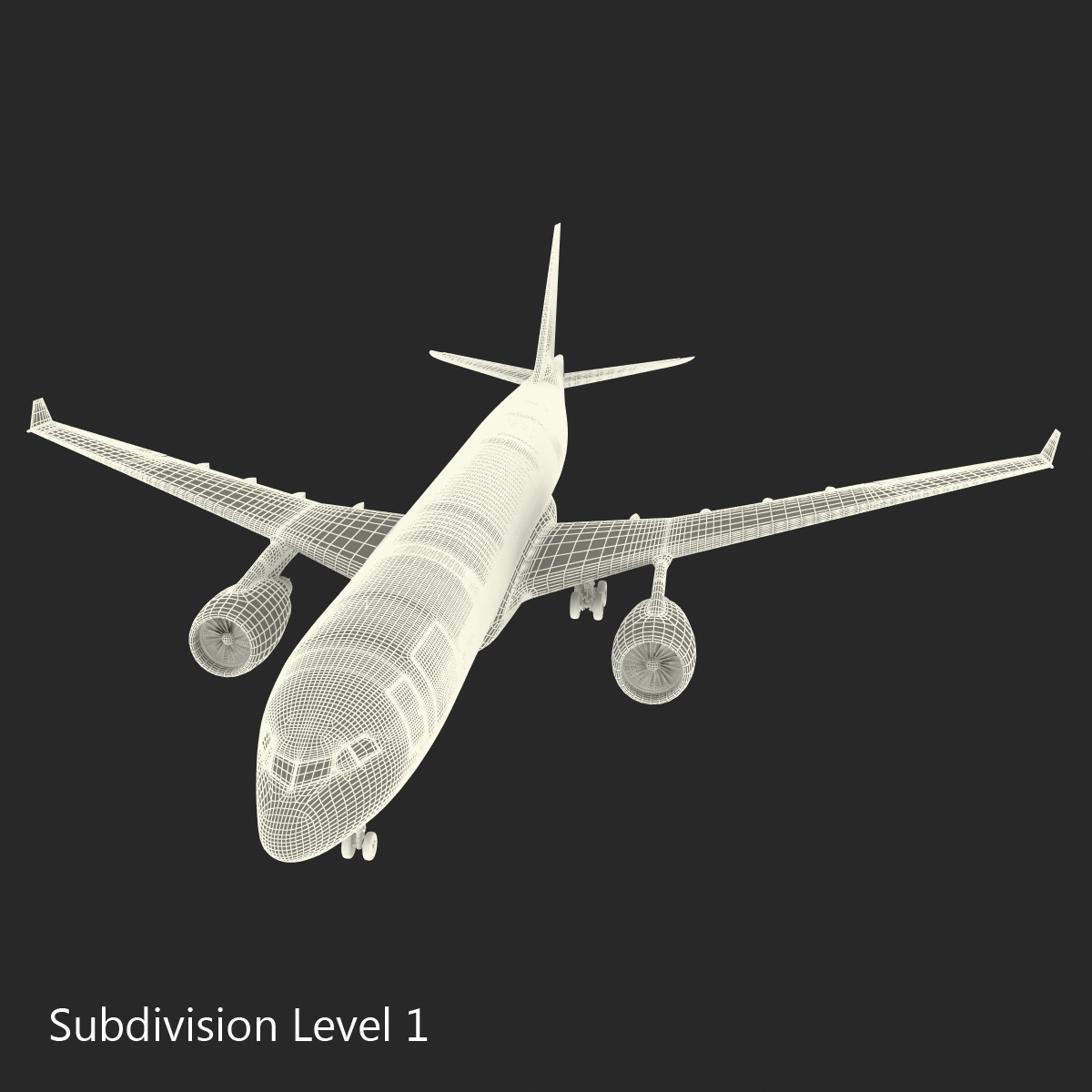 Airbus A330 P2F Lufthansa Rigged 3D