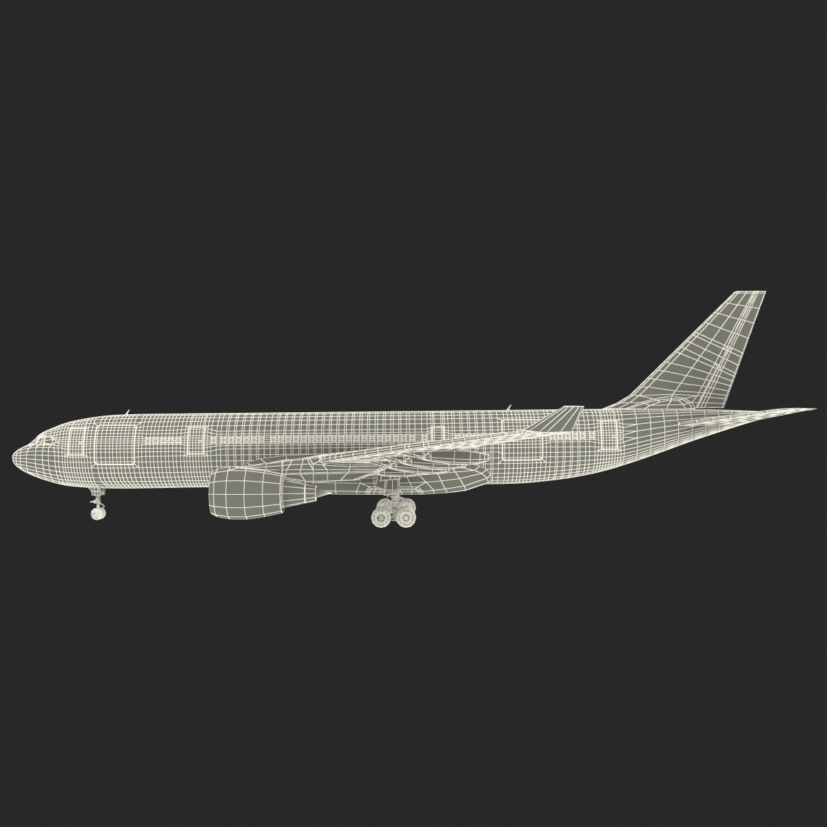 Airbus A330 P2F Lufthansa Rigged 3D