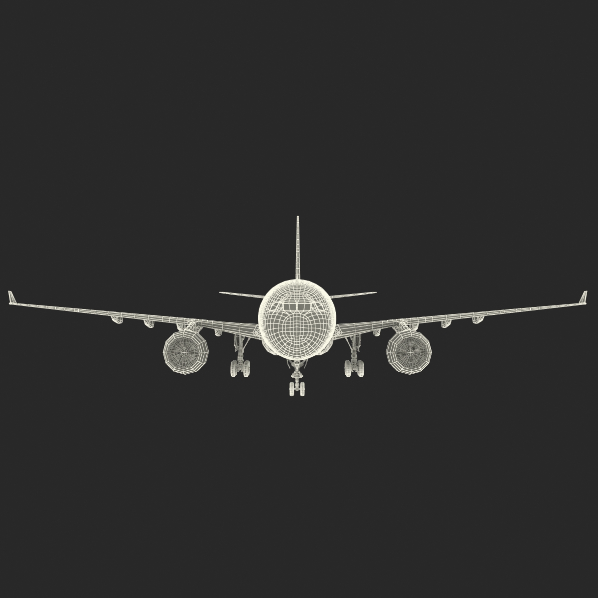Airbus A330 P2F Lufthansa Rigged 3D