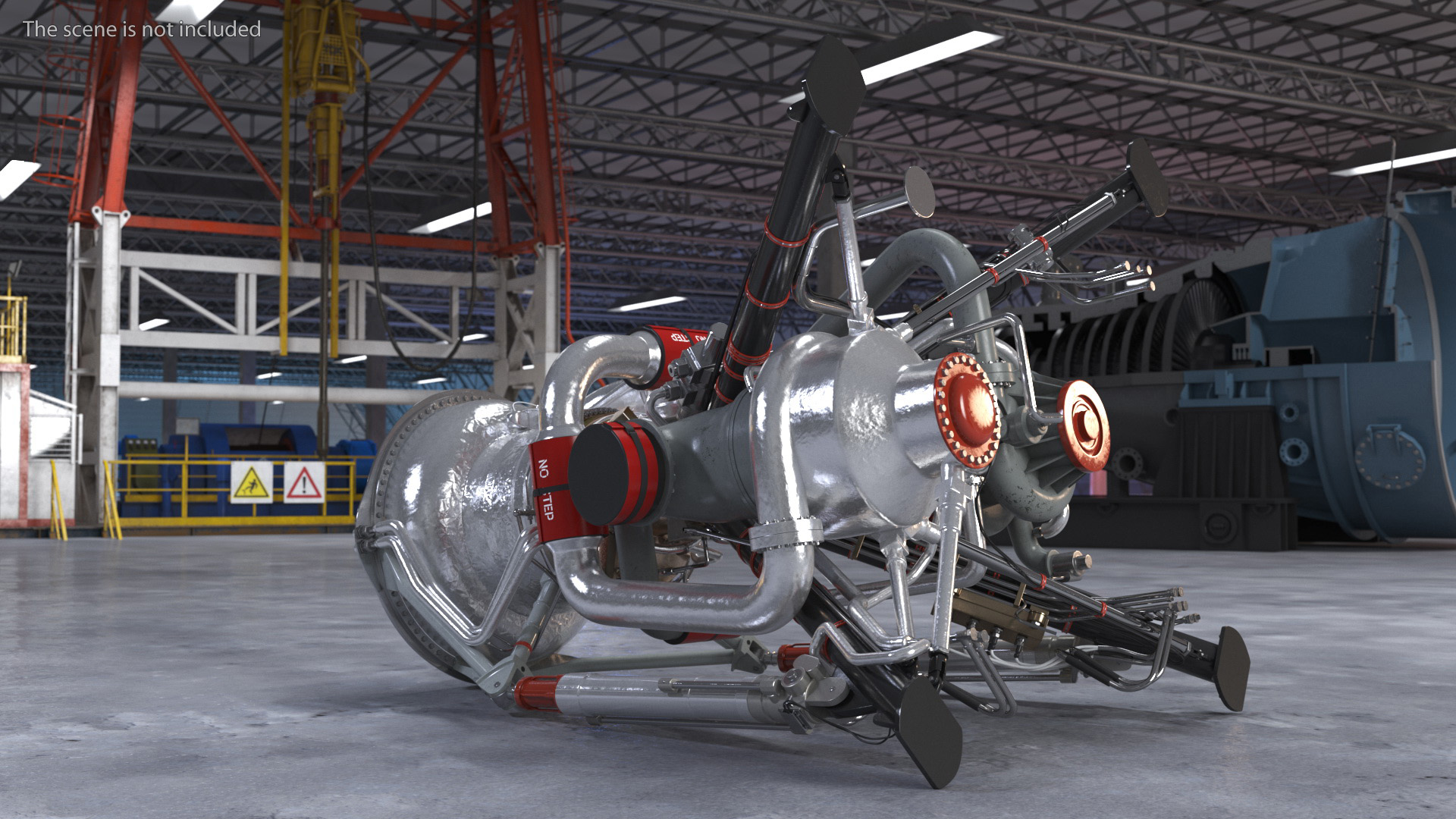 3D model Liquid Rocket Engine