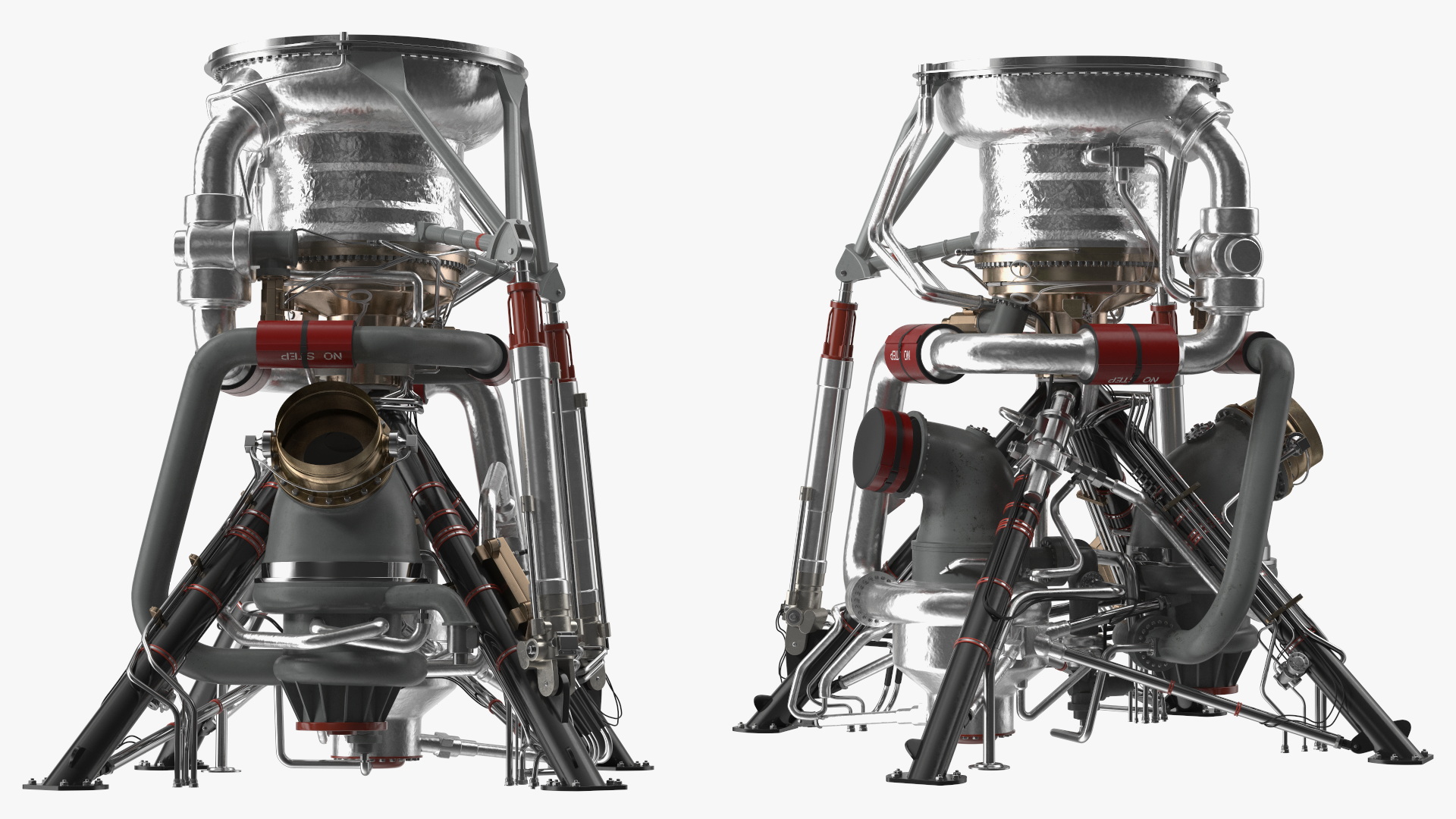 3D model Liquid Rocket Engine