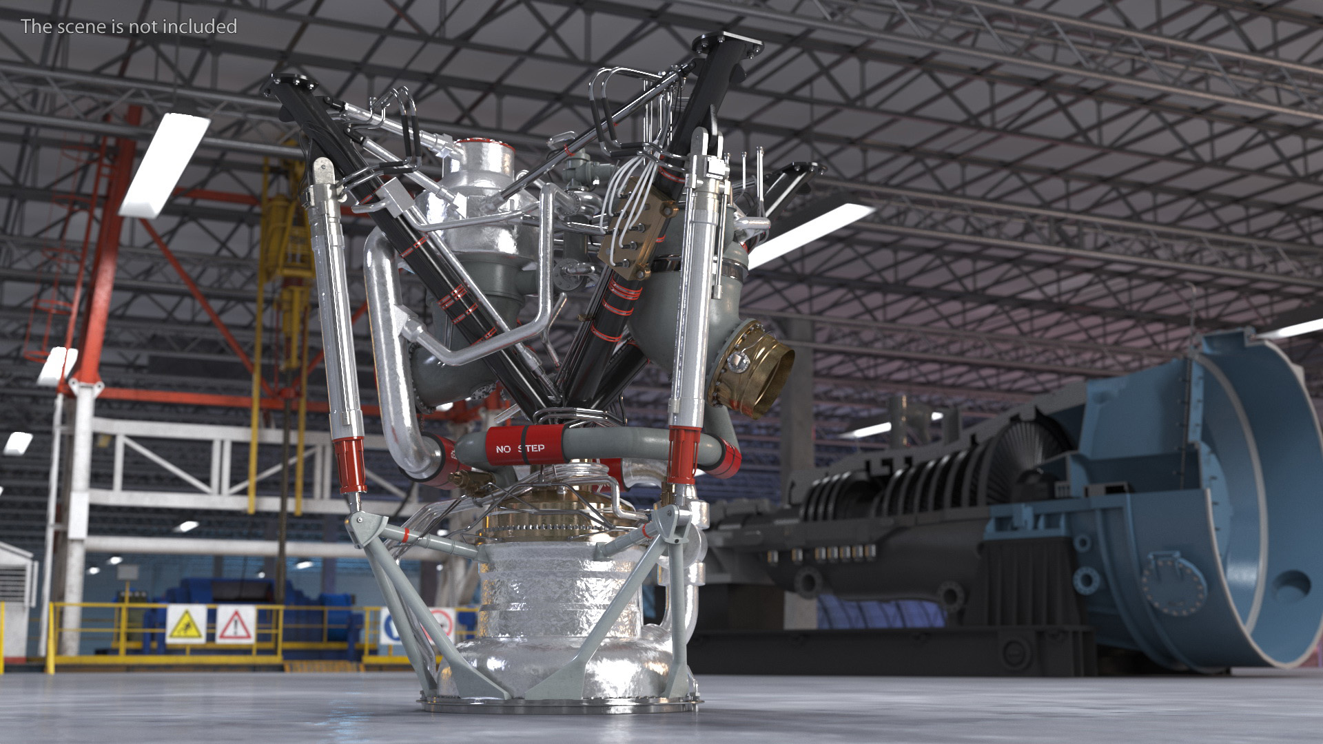 3D model Liquid Rocket Engine