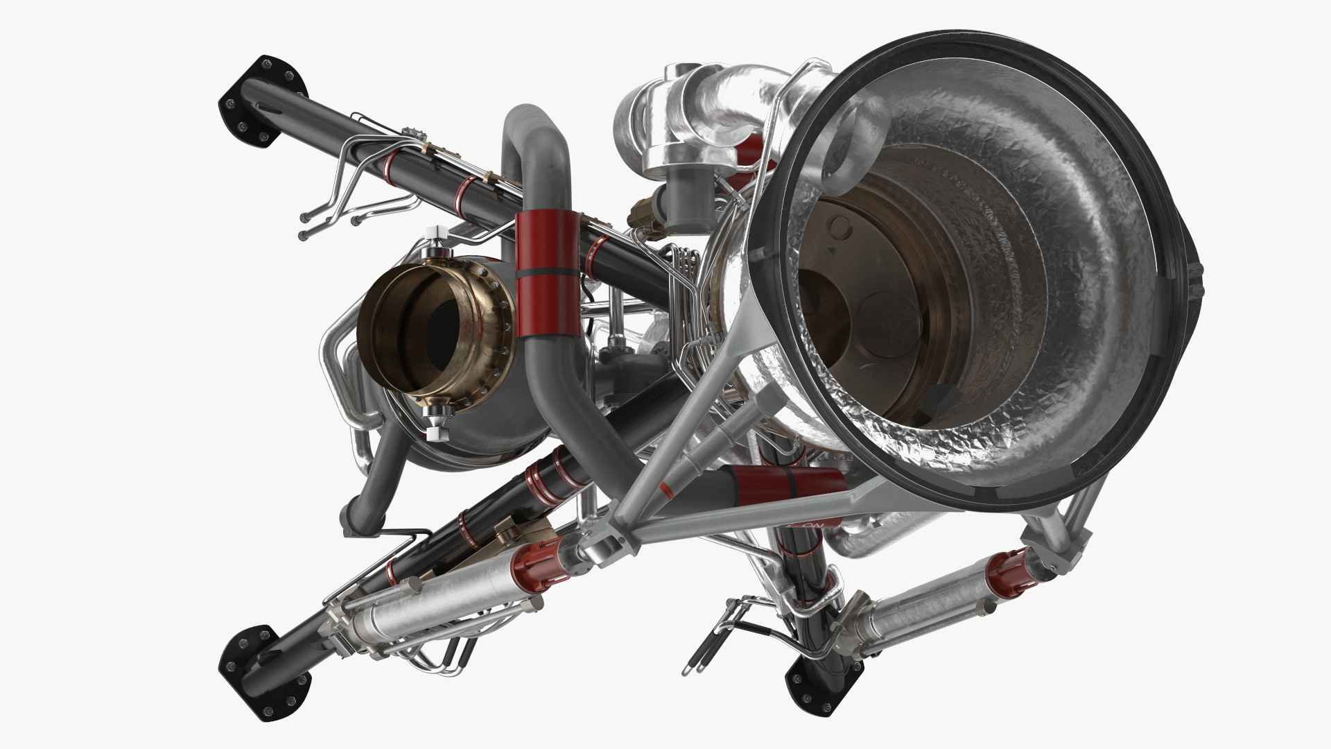 3D model Liquid Rocket Engine