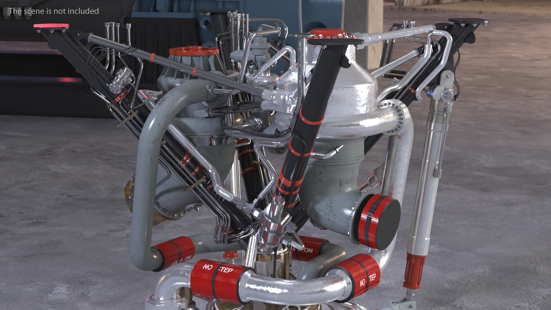 3D model Liquid Rocket Engine