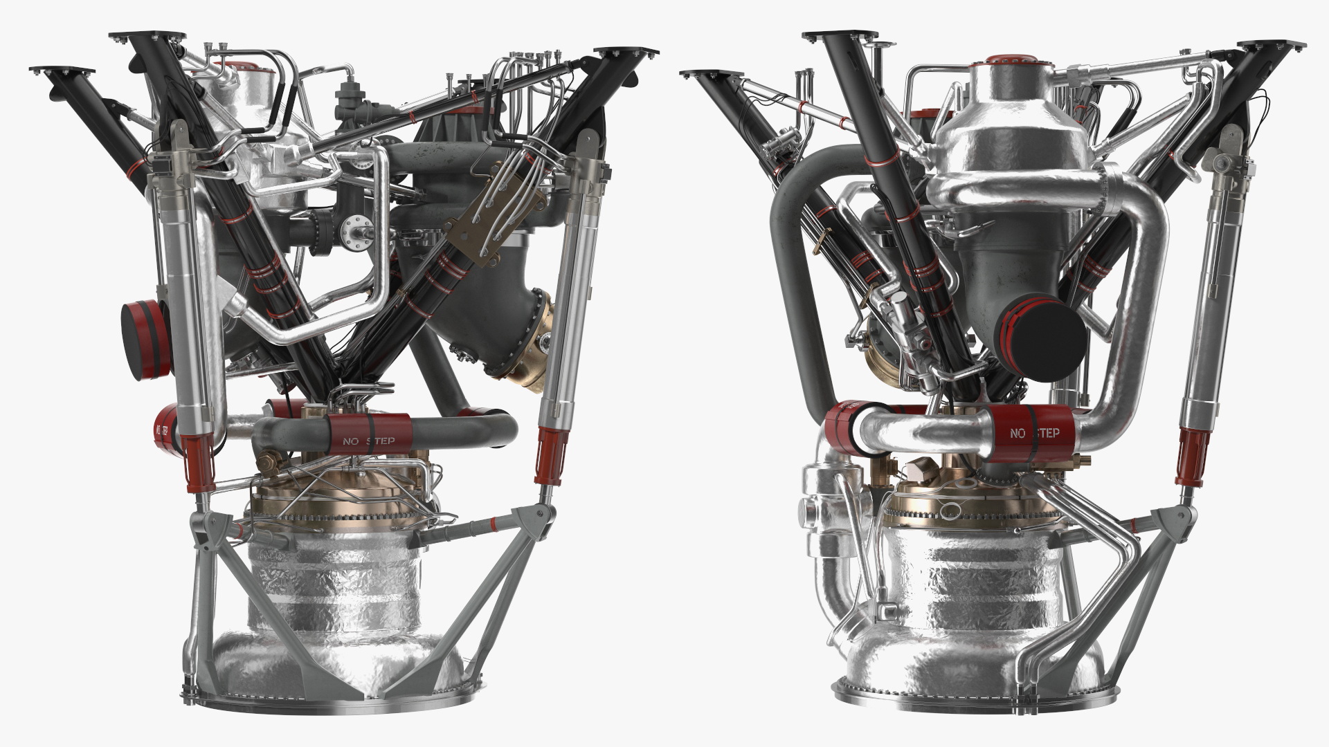 3D model Liquid Rocket Engine