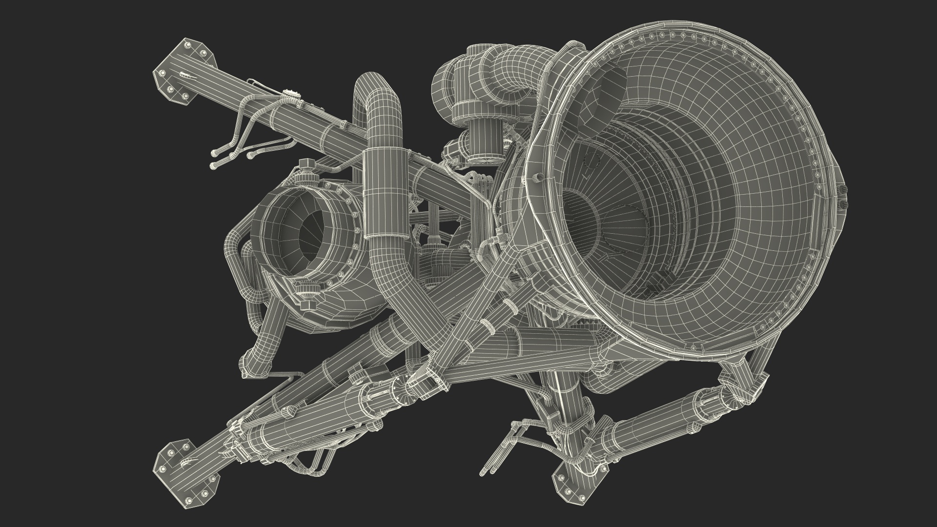 3D model Liquid Rocket Engine