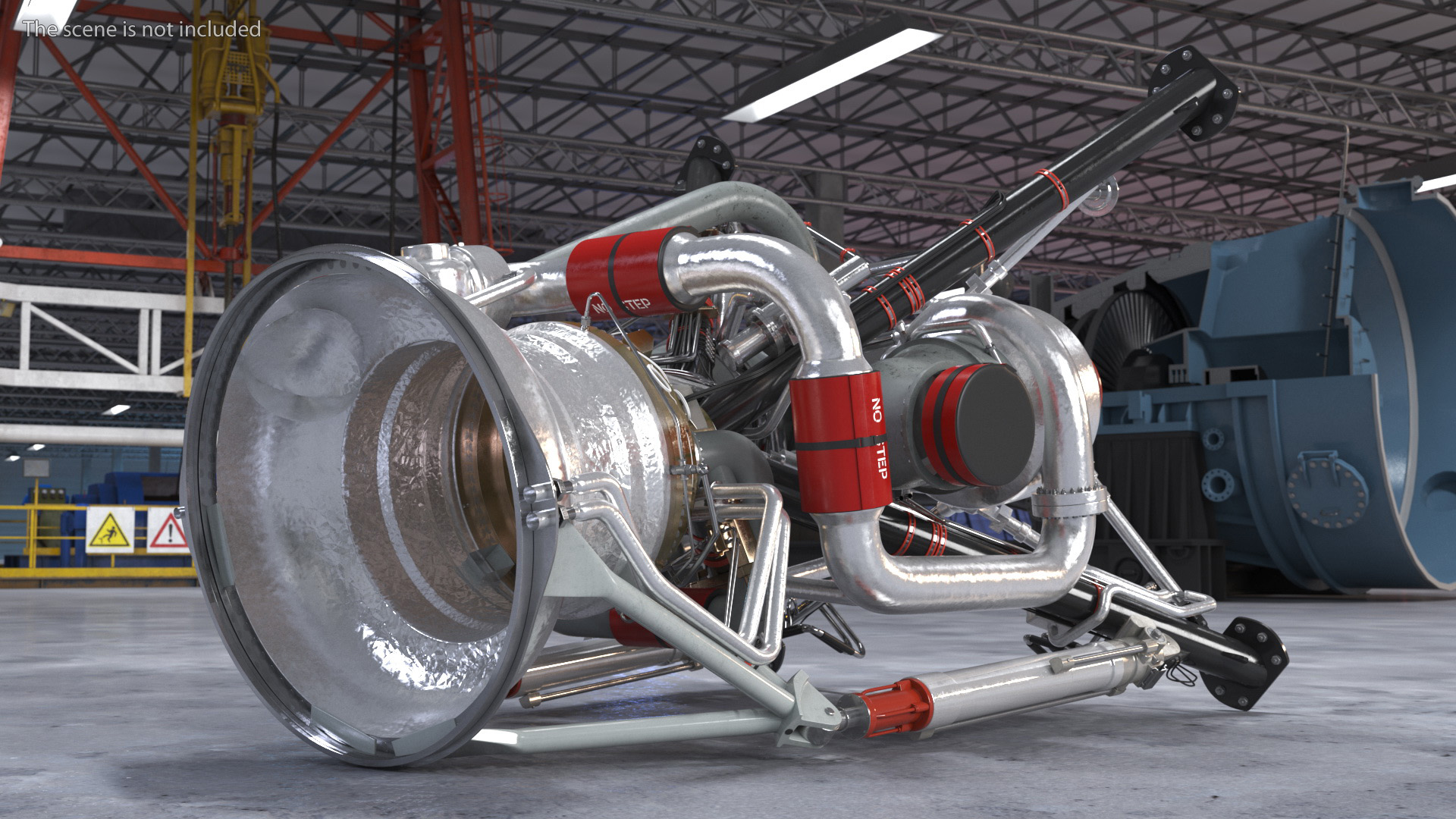 3D model Liquid Rocket Engine