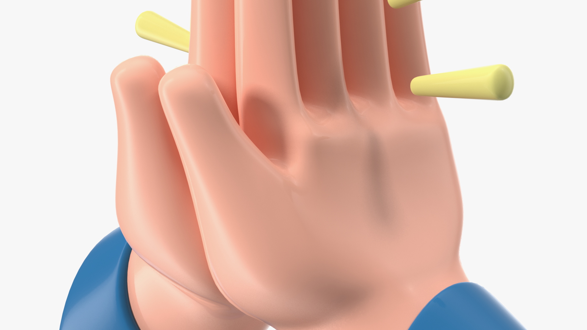 3D Folded Hands Emoji model