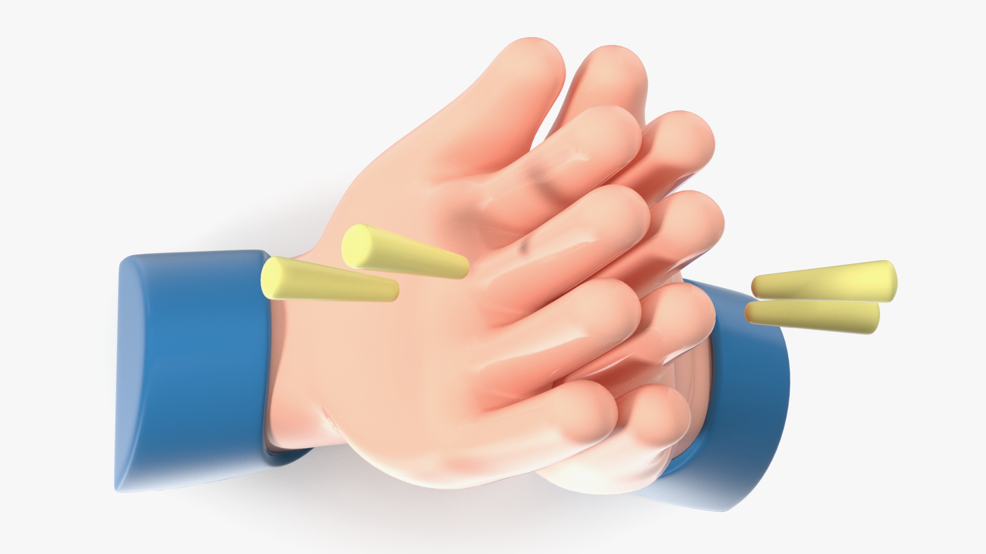 3D Folded Hands Emoji model