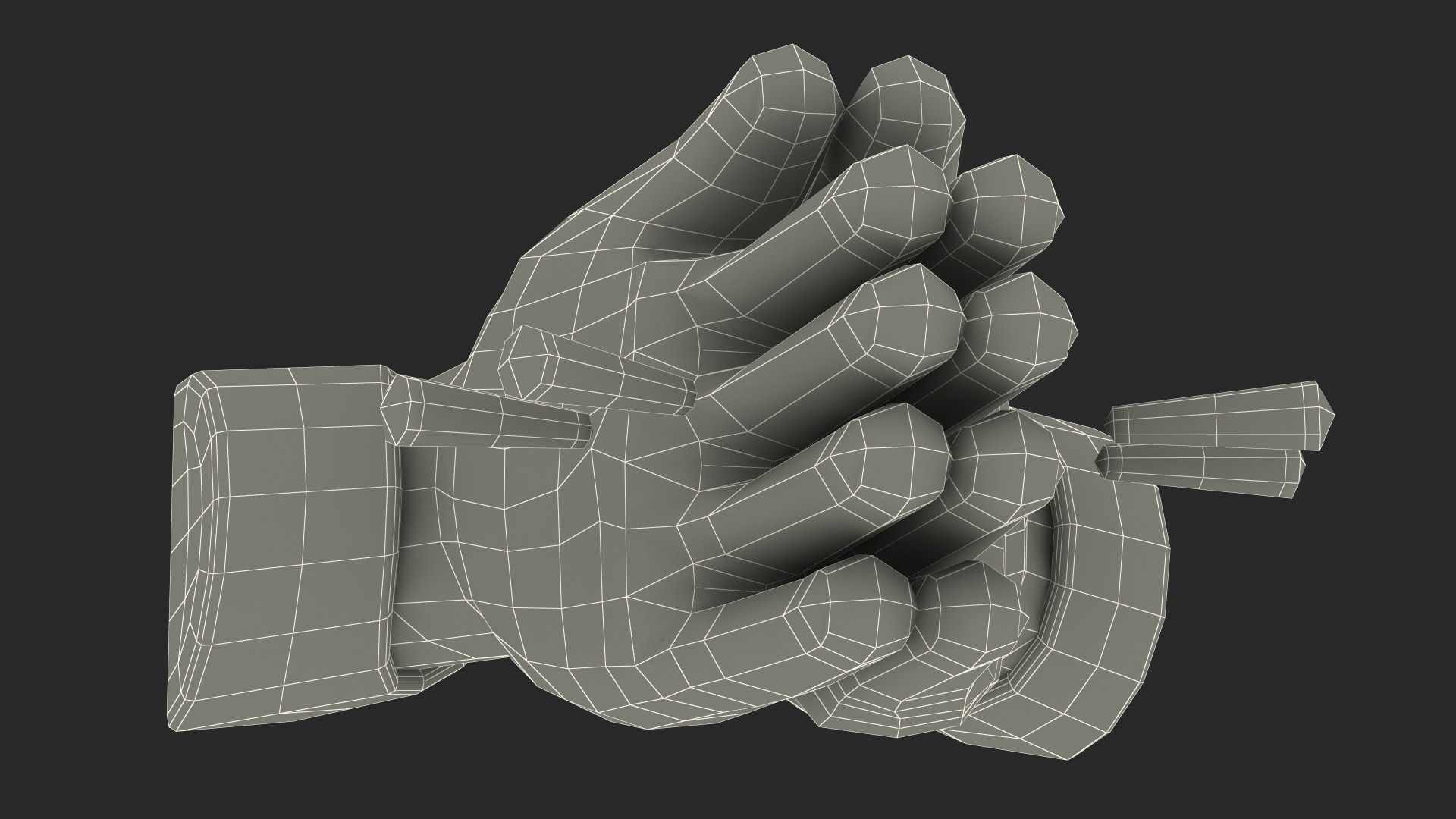 3D Folded Hands Emoji model