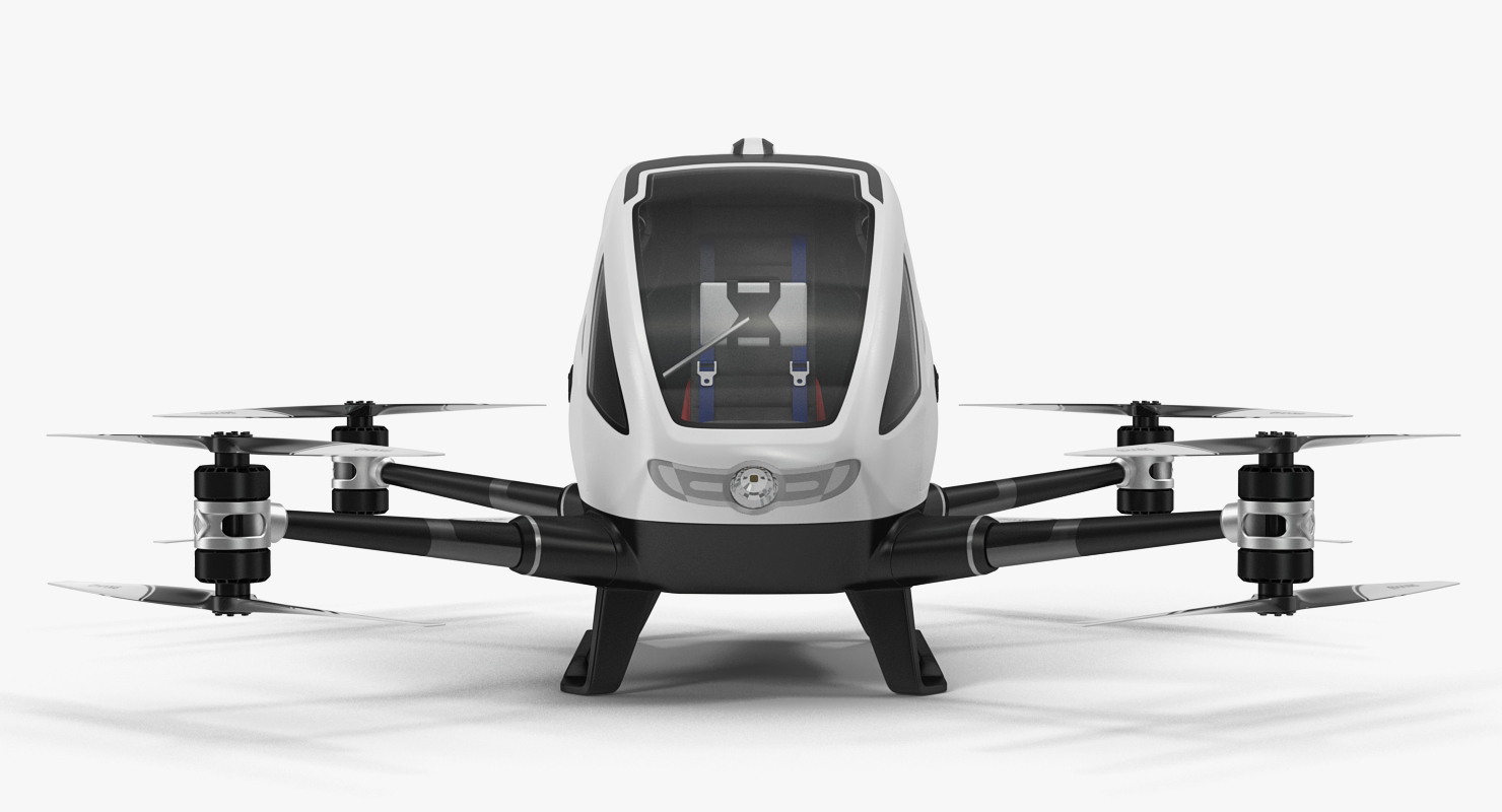 Autonomous Aerial Vehicle Ehang 184 Rigged 3D