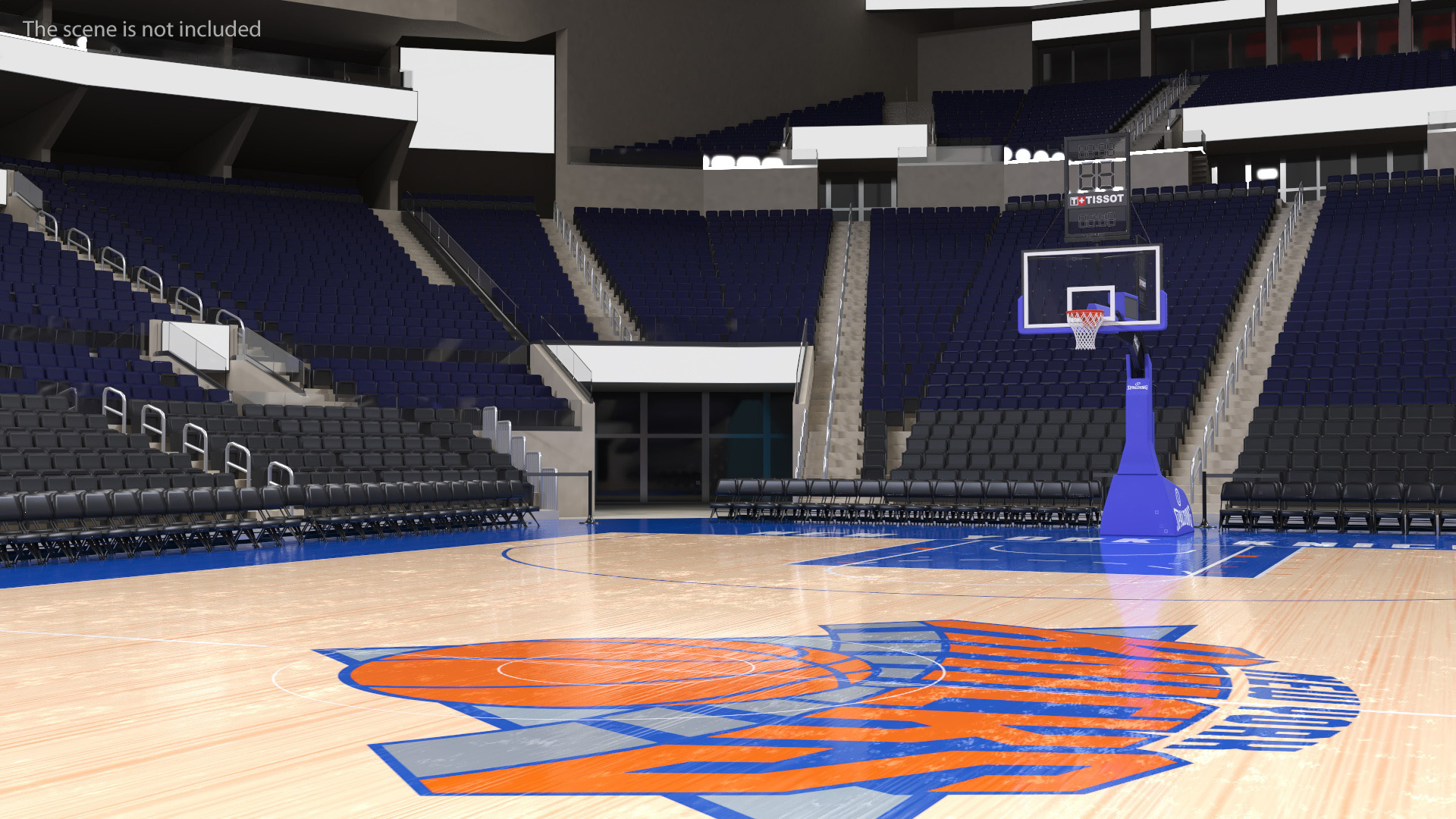 Basketball Court New York Knicks 3D