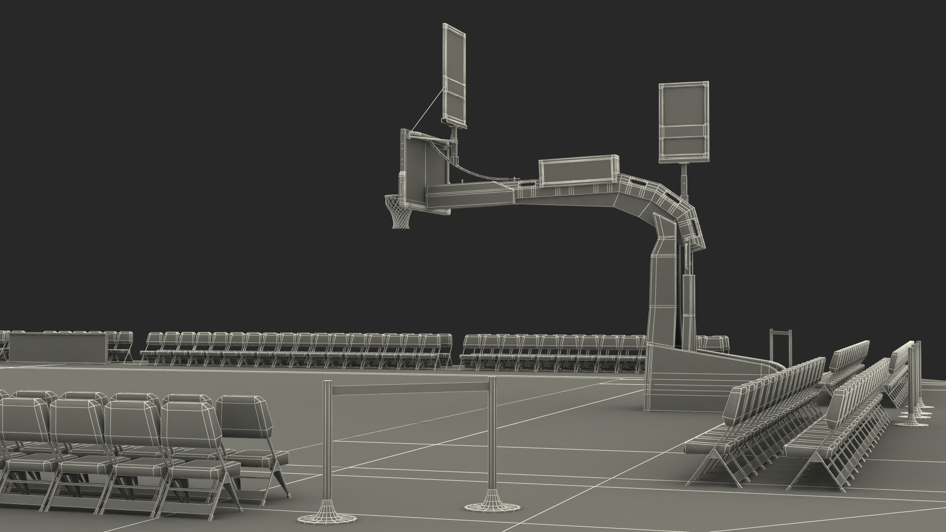 Basketball Court New York Knicks 3D